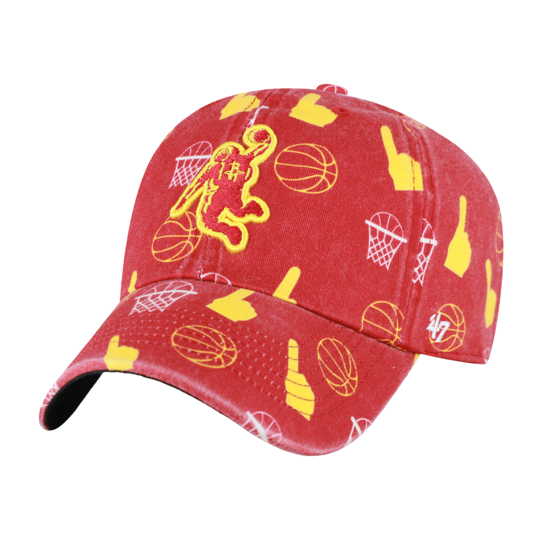 Youth Houston Rockets '47 Stomping Grounds Clean Up Adjustable Cap