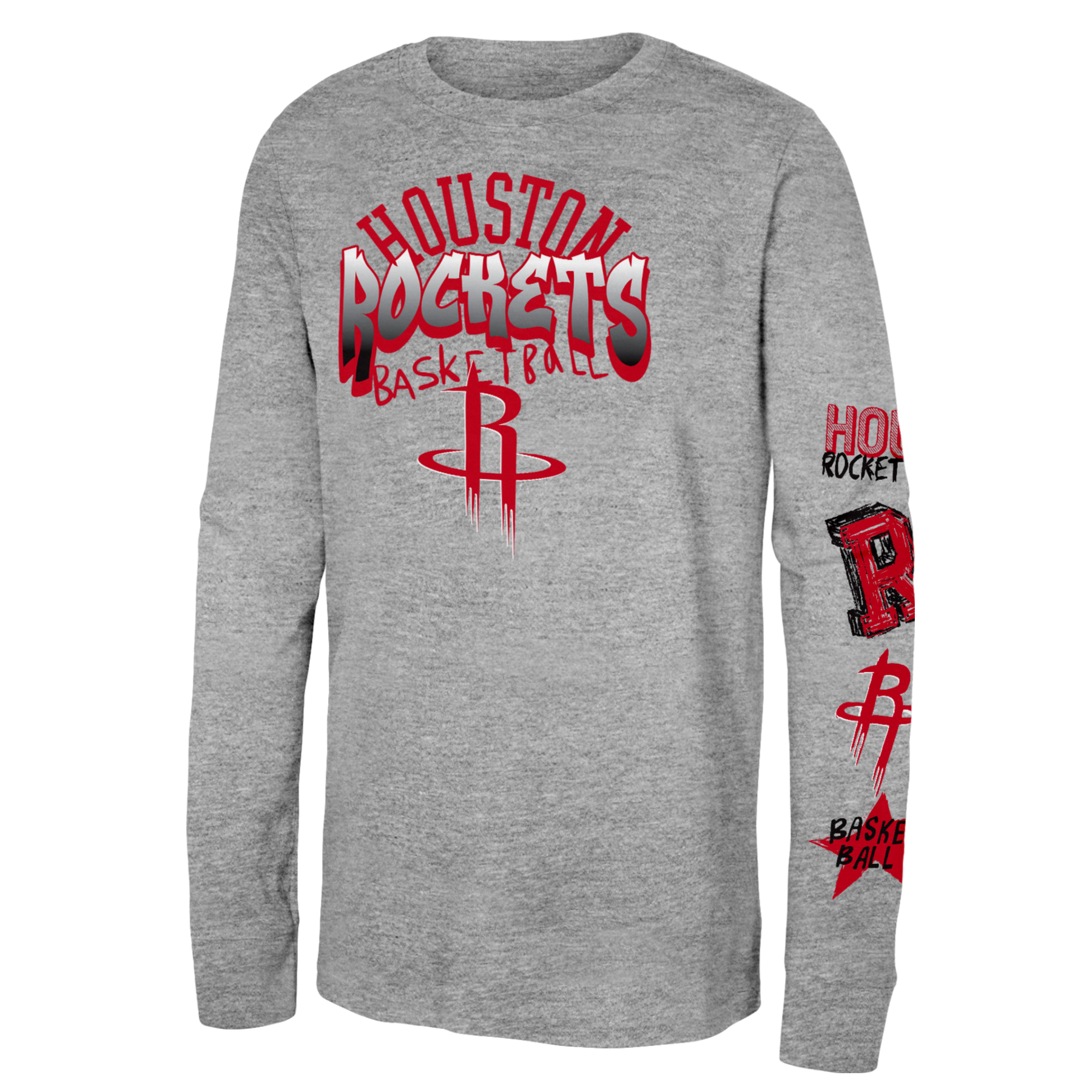 Youth Houston Rockets Outerstuff Street Star Long-Sleeve T-Shirt