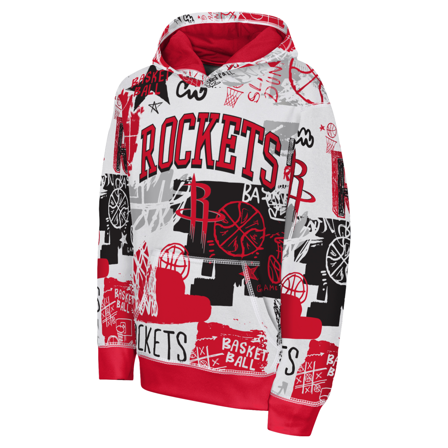 Youth Houston Rockets Outerstuff Wild Style Hoodie