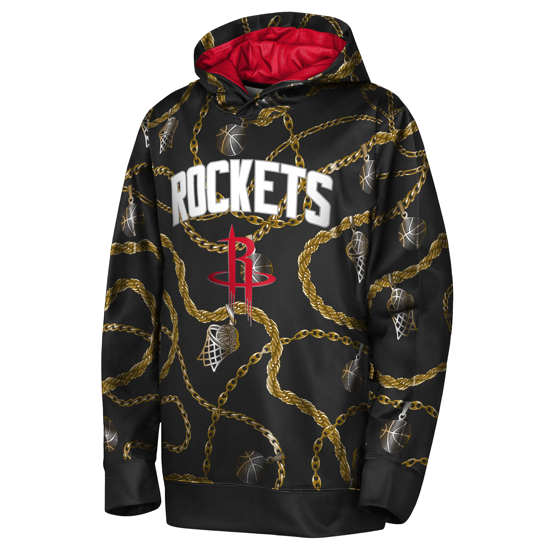 Youth Houston Rockets Outerstuff One & Done Chain Hoodie