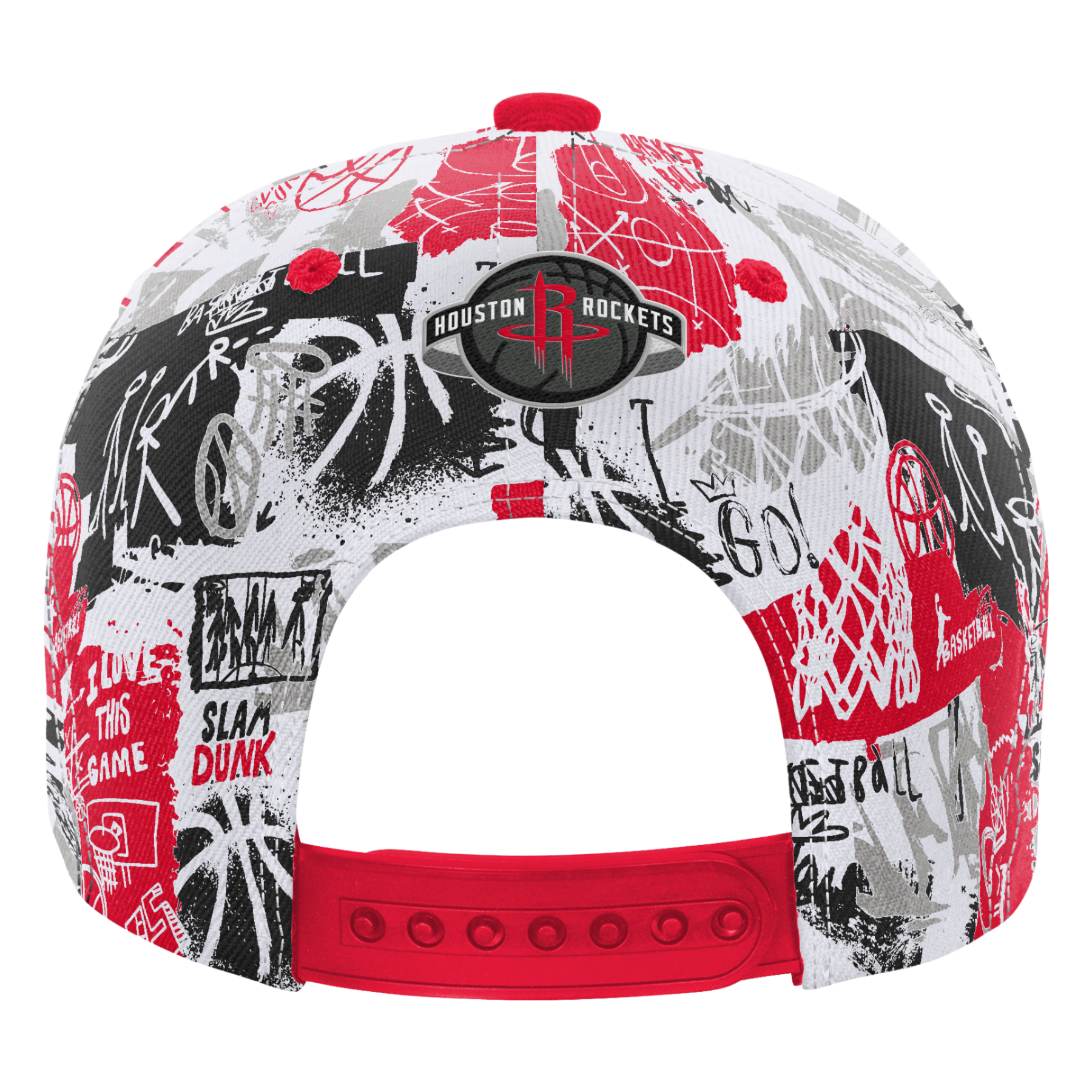 Youth Houston Rockets Outerstuff Street Hoop Adjustable Cap