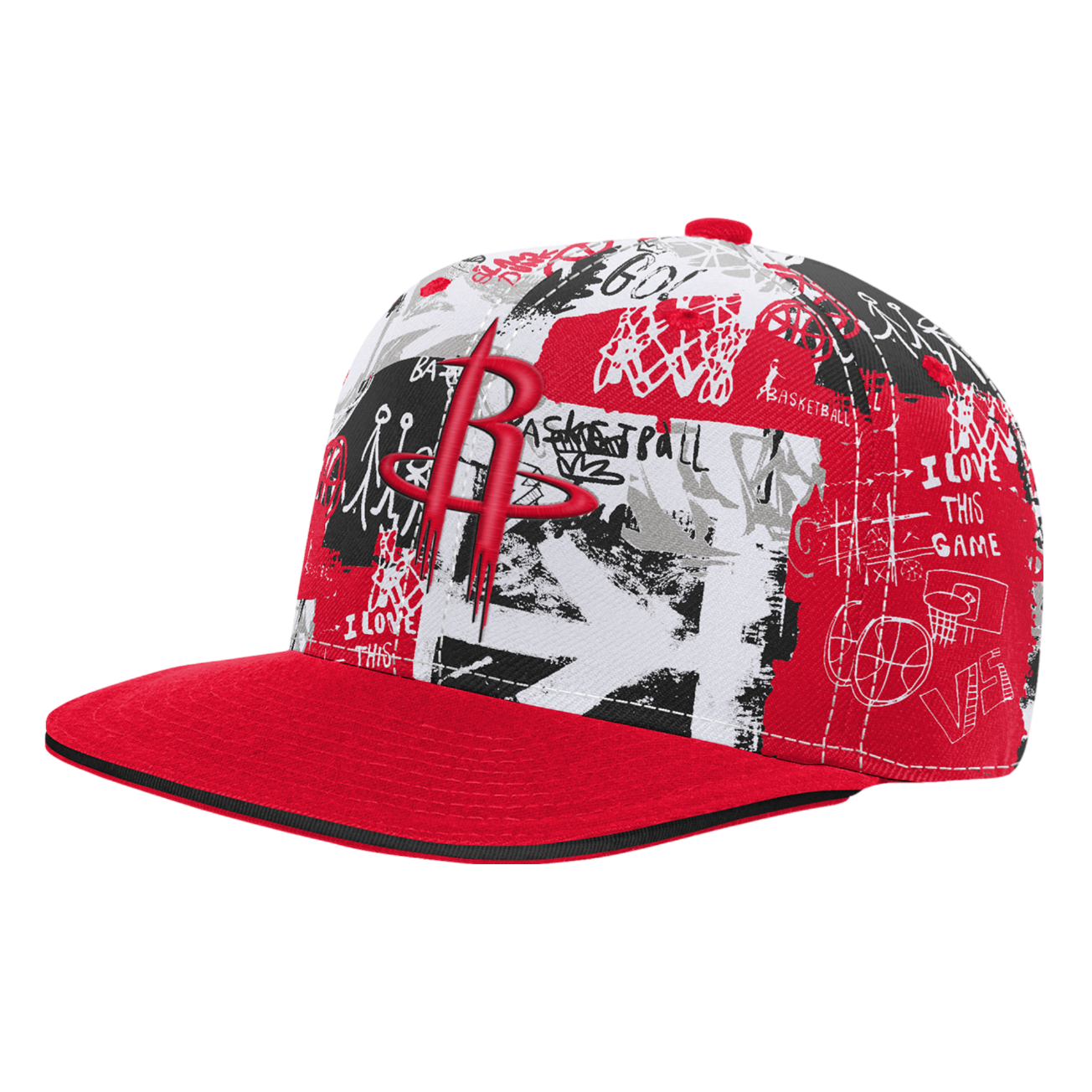 Youth Houston Rockets Outerstuff Street Hoop Adjustable Cap