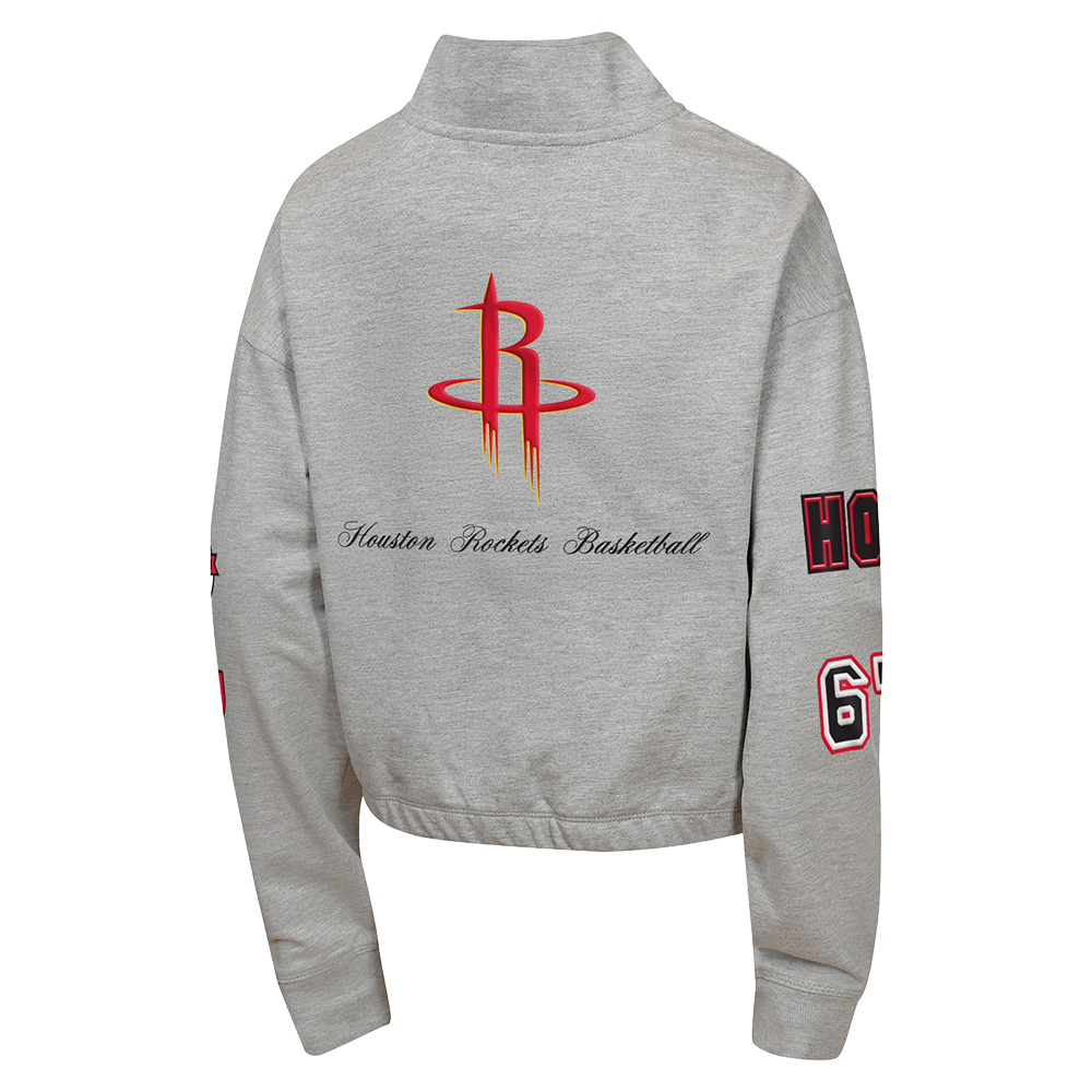 Youth Girl's Houston Rockets Outerstuff 1/2 Zip Sweatshirt-2