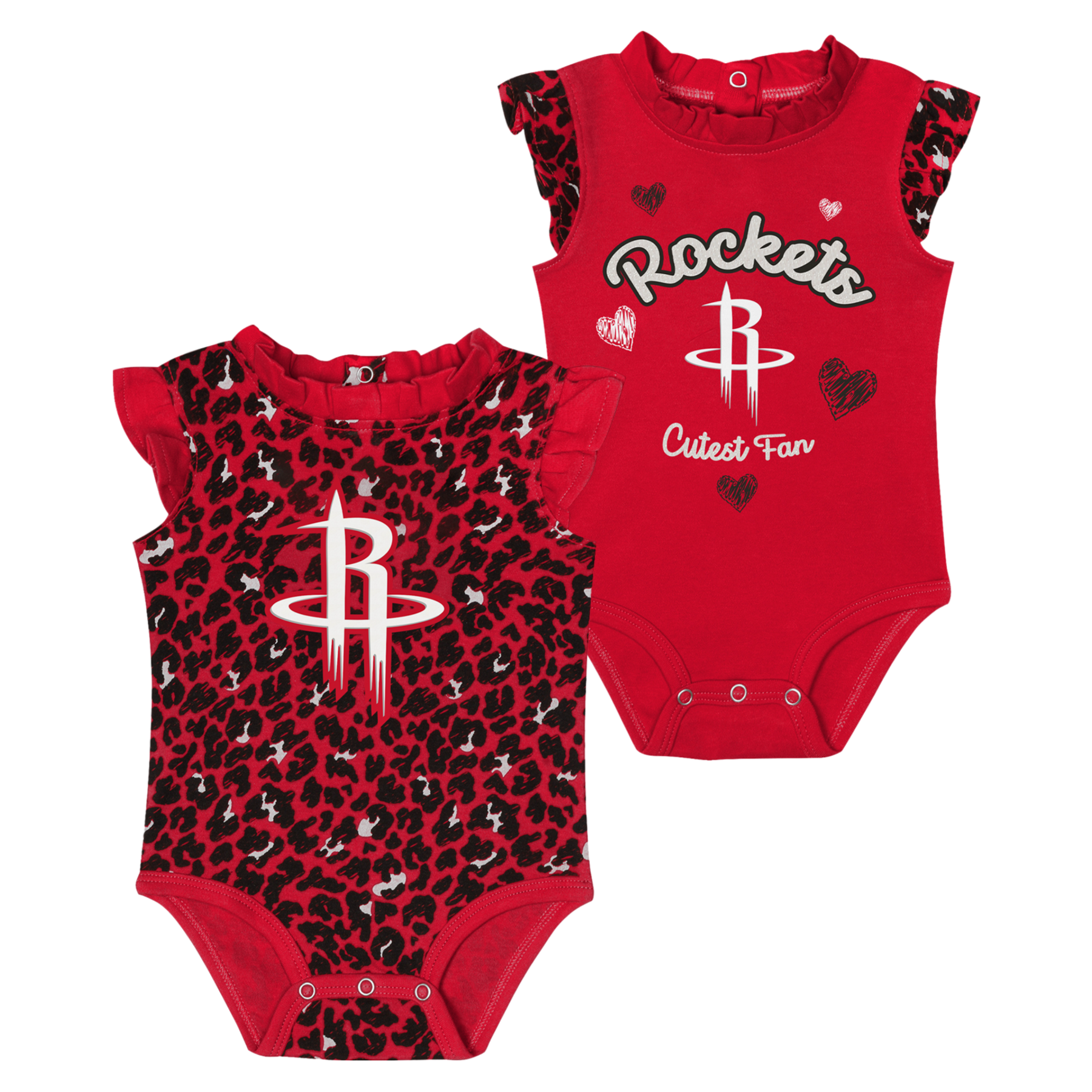 Infant Houston Rockets Outerstuff Happy Hearts Set