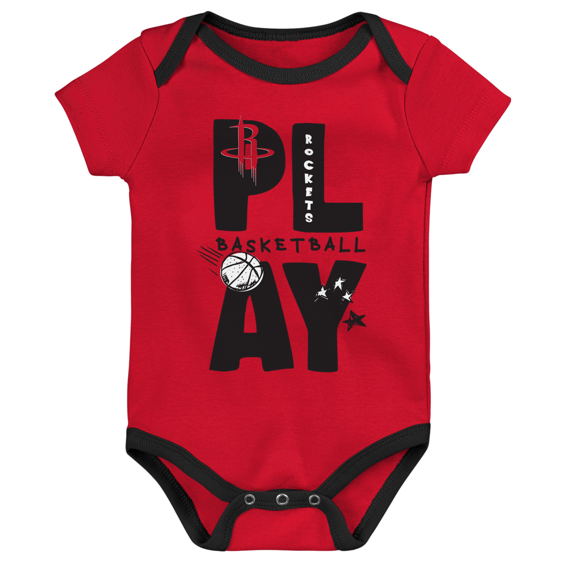 Infant Houston Rockets Outerstuff Play Ball 3 Piece Onesie Set