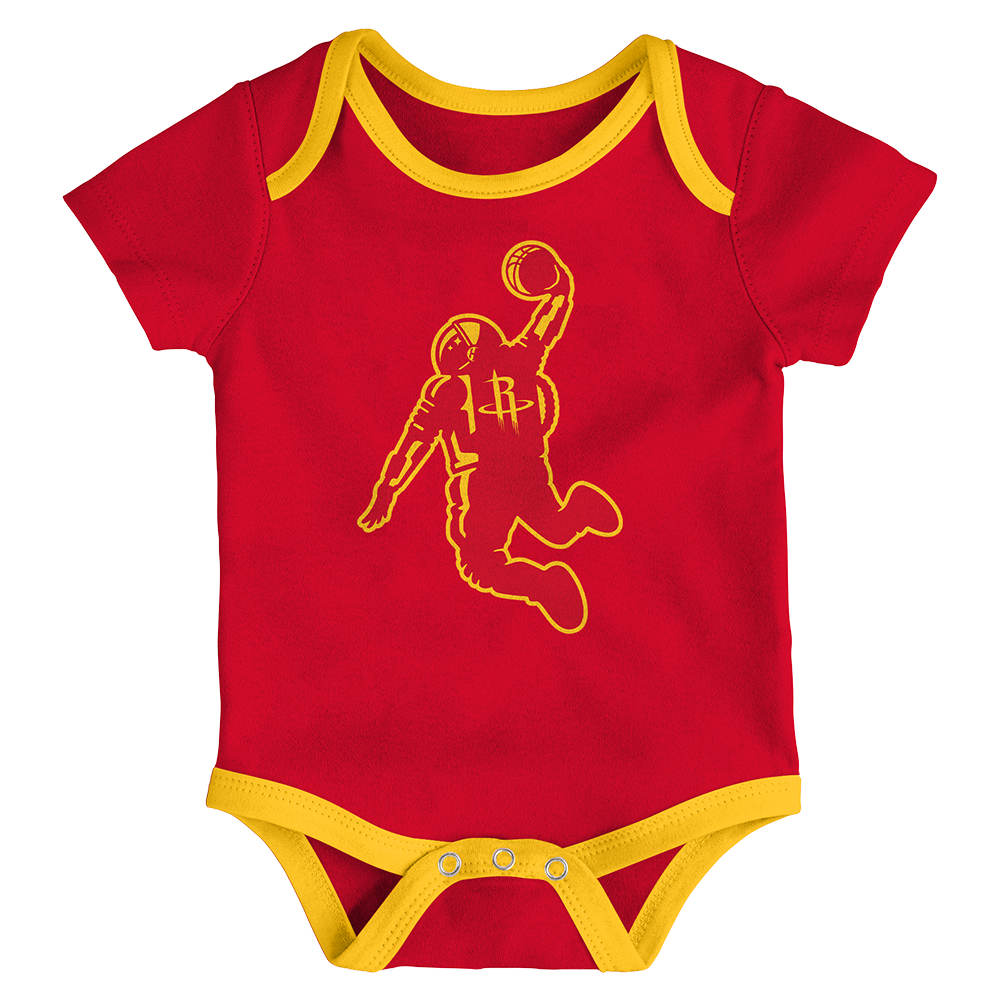 Infant Houston Rockets Outerstuff Born to Ball 3-Pack Outfit Set-4