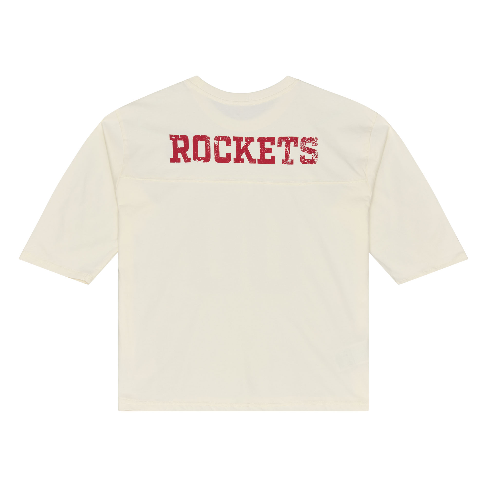 Women's Houston Rockets Mitchell & Ness HWC Retro Roots Oversized Half Sleeve T-Shirt-2