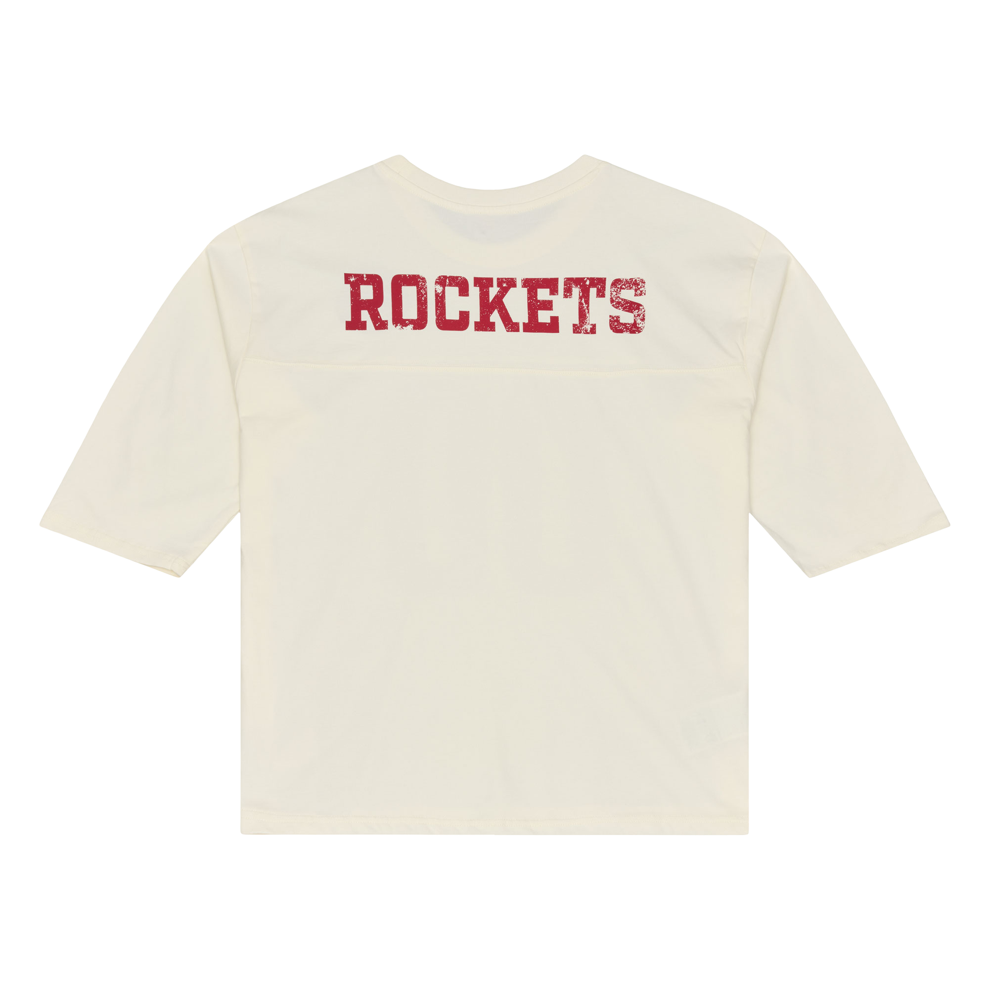 Women's Houston Rockets Mitchell & Ness HWC Retro Roots Oversized Half Sleeve T-Shirt