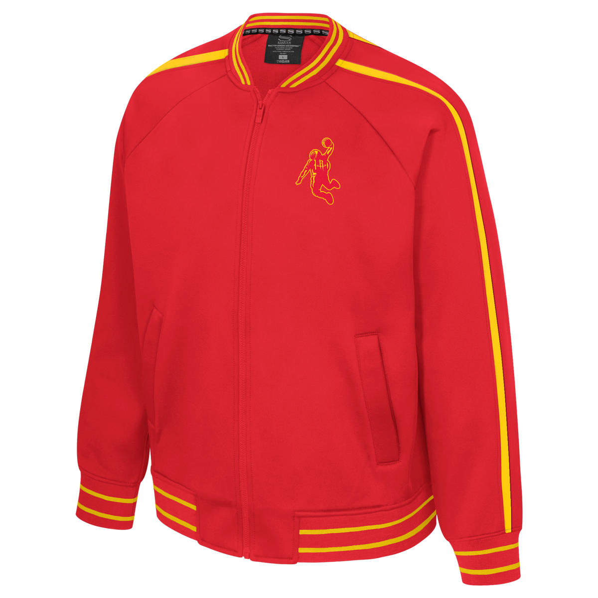 Men's Houston Rockets Stadium Essentials Bench Clutch Track Jacket