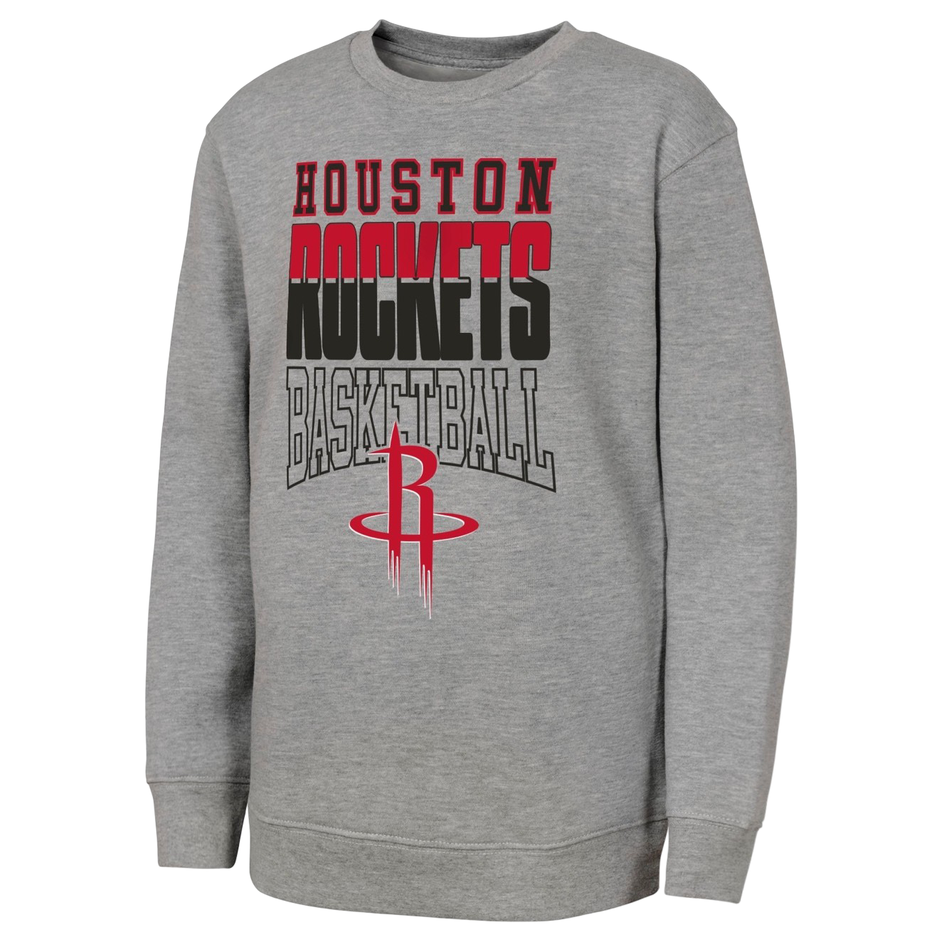 Youth Houston Rockets Outerstuff Full Speed Crewneck Sweatshirt