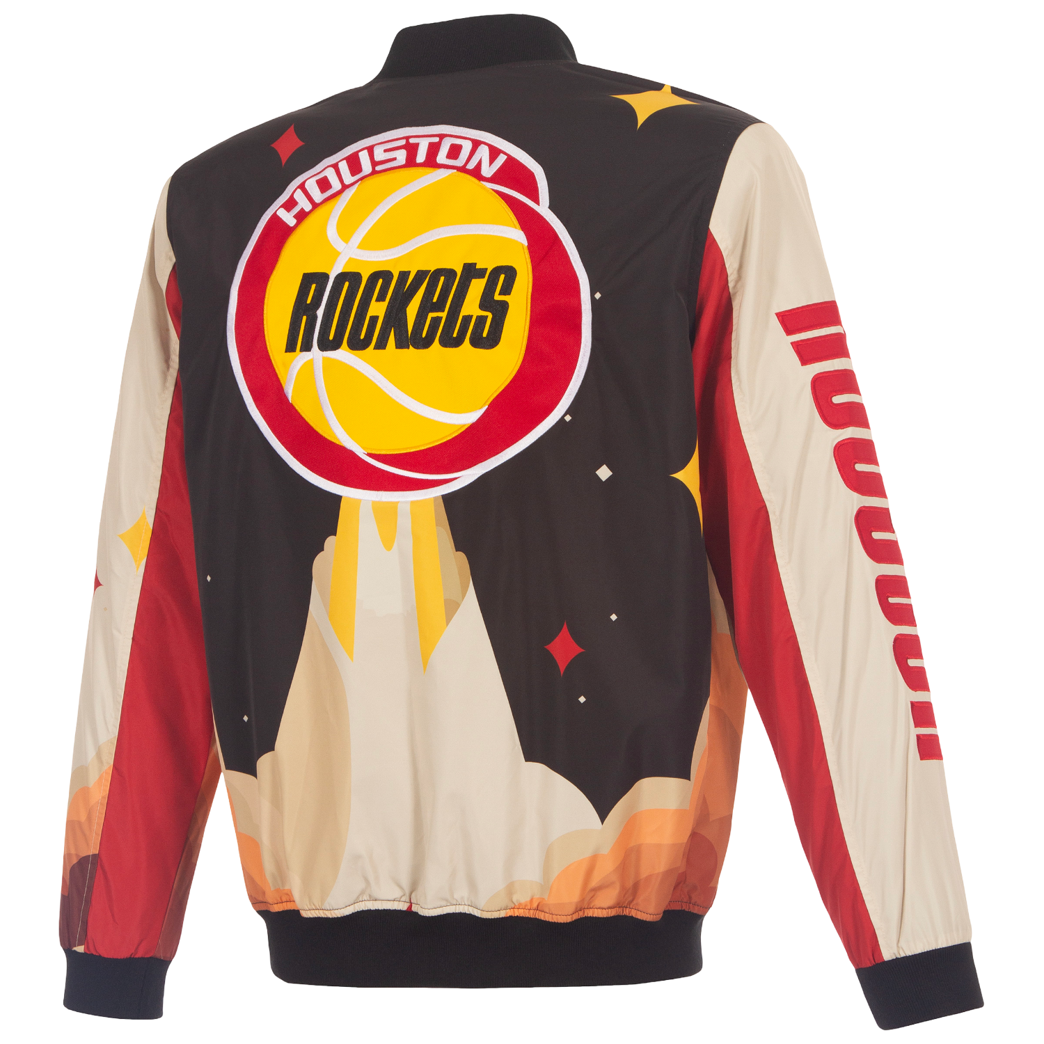 Men's Houston Rockets JH Design HWC Rocket Ship Bomber Jacket