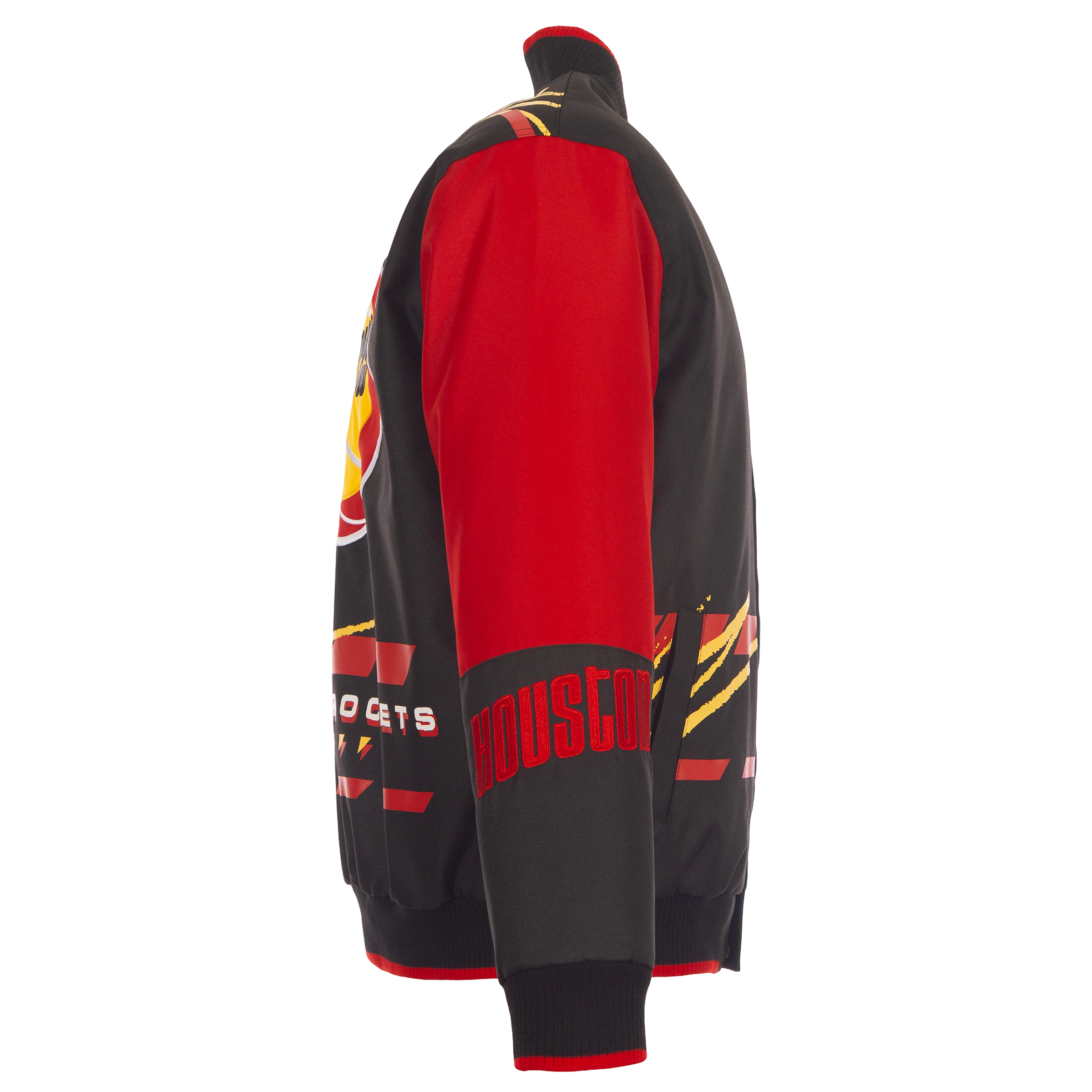 Men's Houston Rockets JH Design HWC Red Racer Bomber Jacket