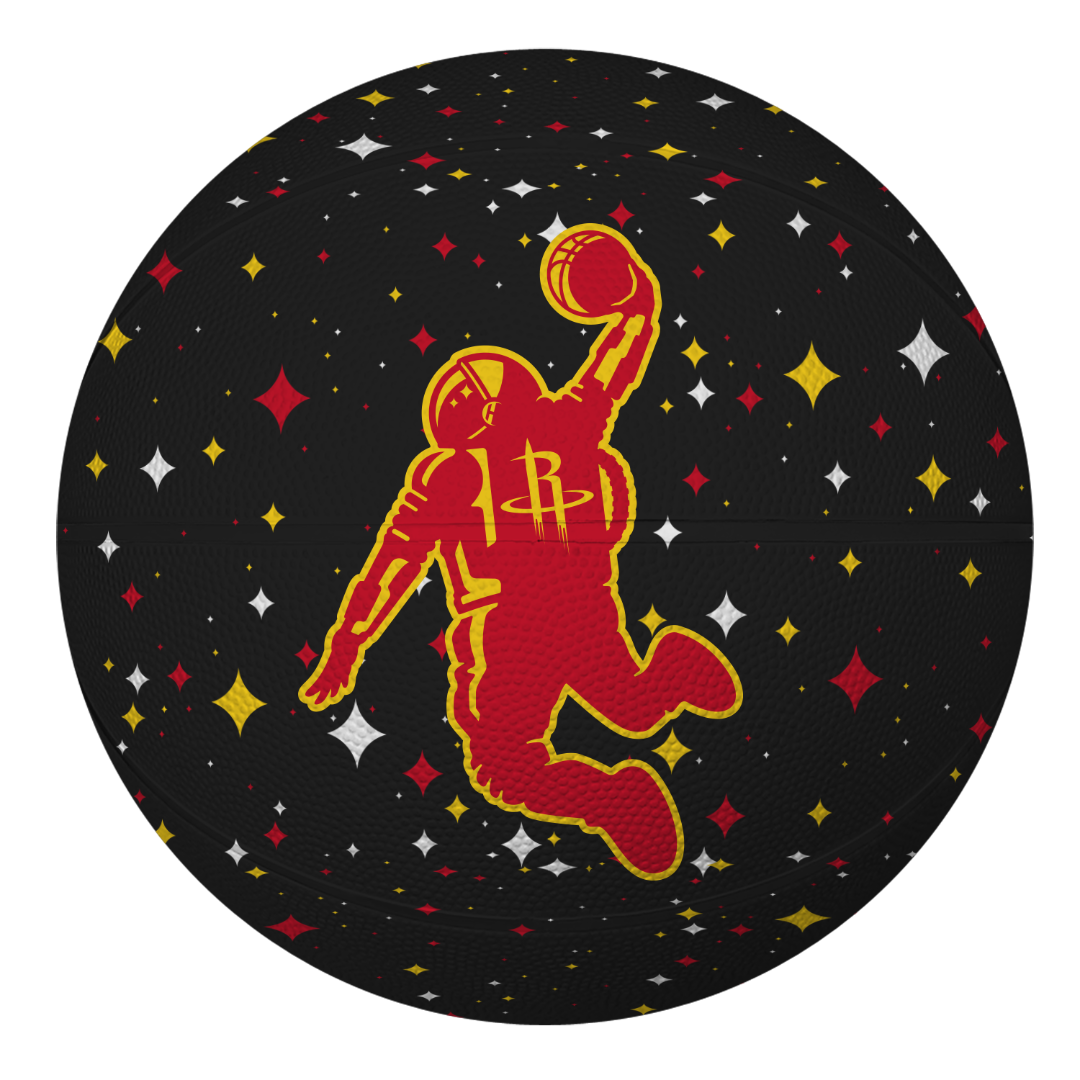 Houston Rockets Baden Deep Space Dunkstronaut B7 Basketball-1