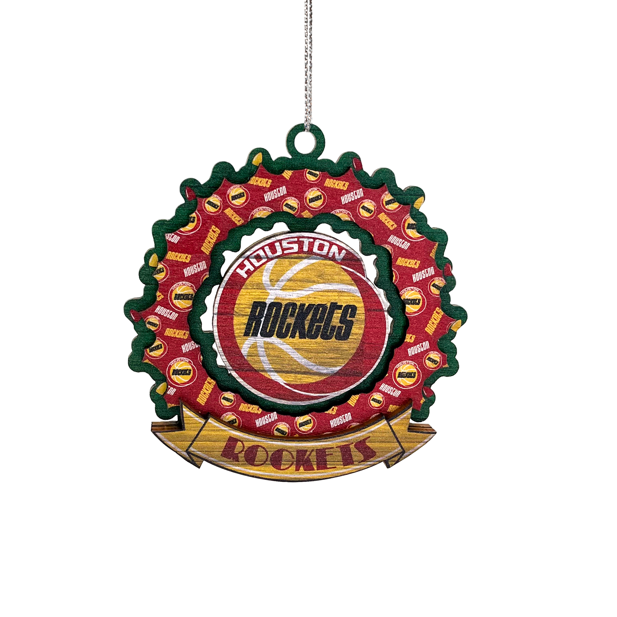 Houston Rockets FoCo HWC Wreath Ornament