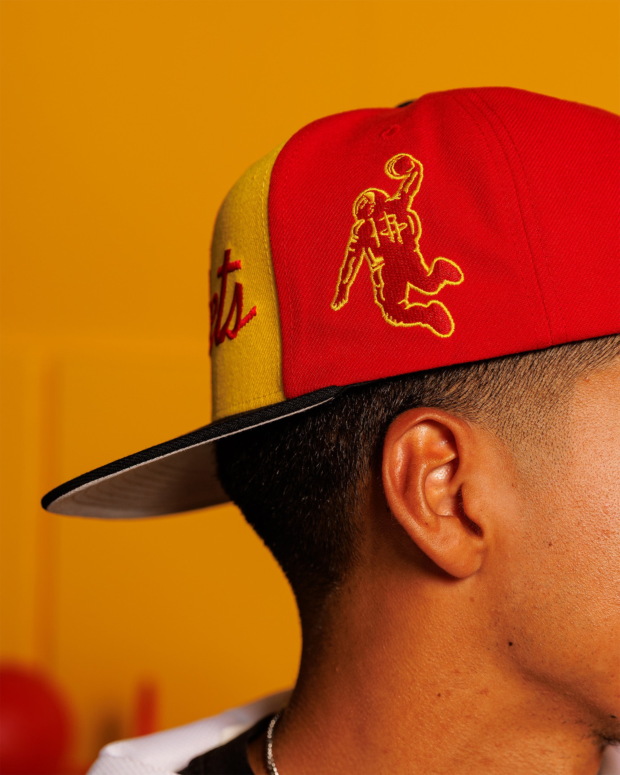 Men's Houston Rockets Mitchell & Ness OG Adjustable Cap
