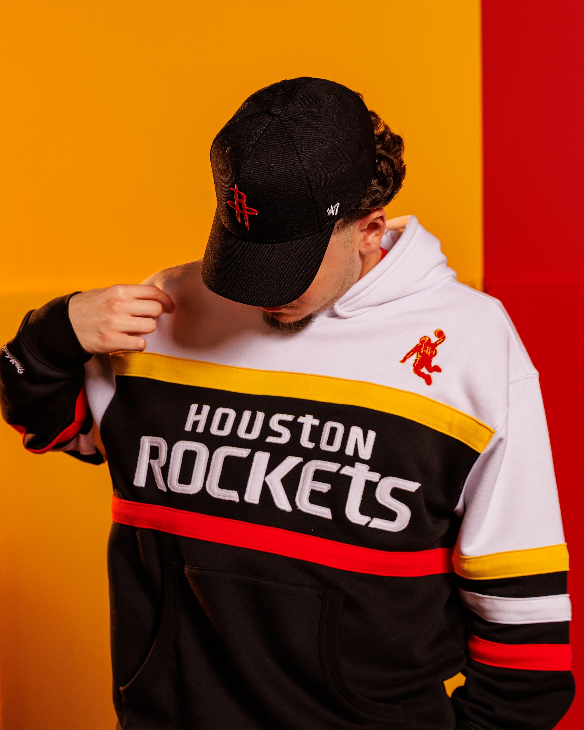 Men's Houston Rockets Mitchell & Ness Head Coach Hoodie
