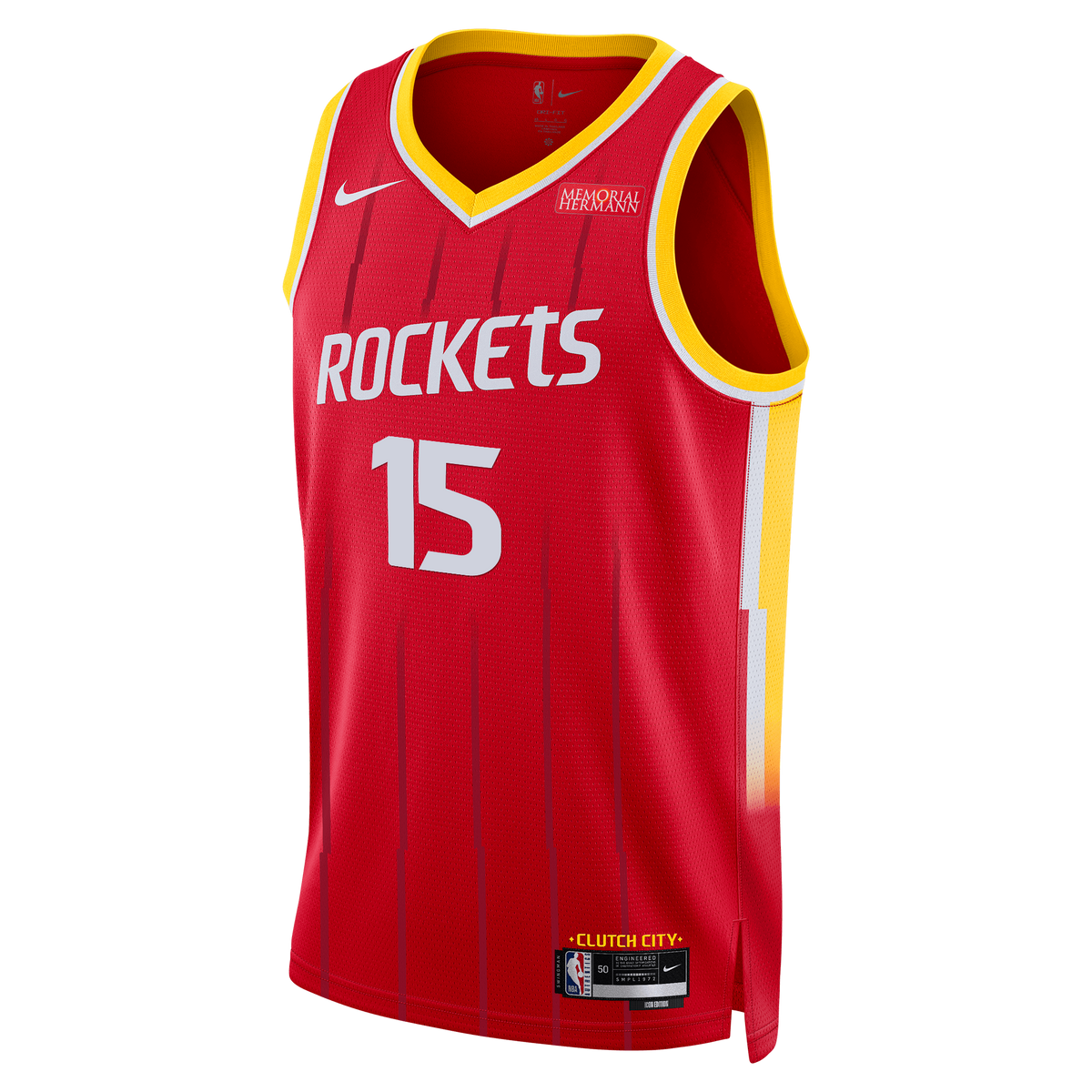Youth Houston Rockets Reed Sheppard Nike Icon Edition Swingman Jersey-1