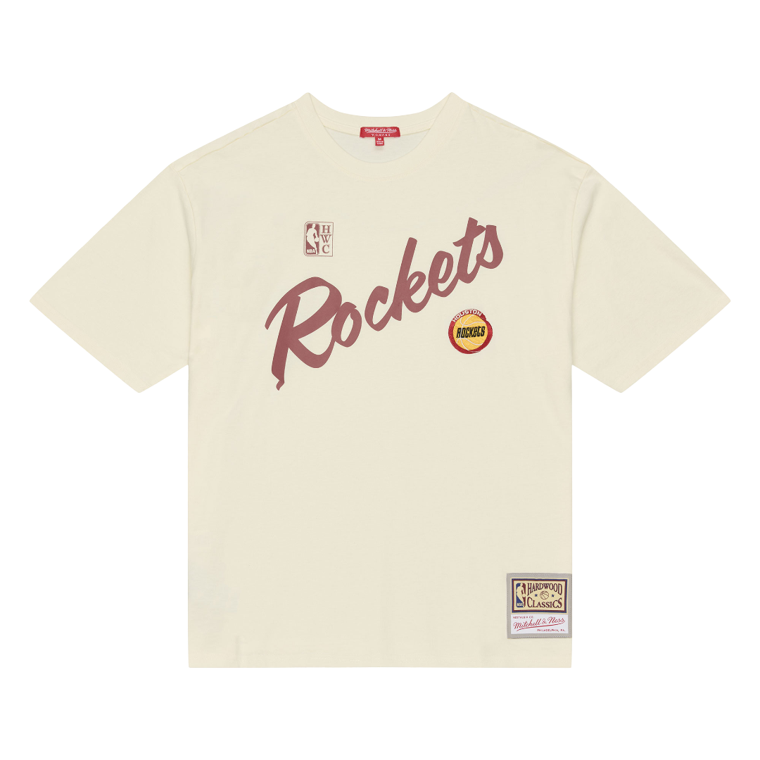 Women's Houston Rockets Mitchell & Ness HWC Heritage Hues Oversized T-Shirt
