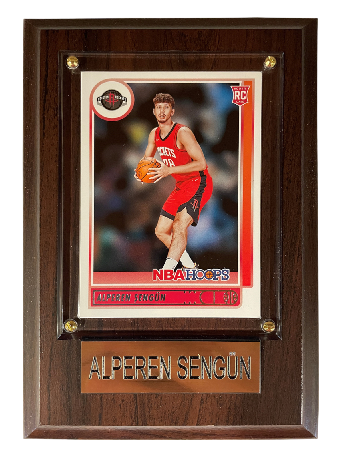 Houston Rockets C&I Alperen Sengun 4x6 Collector Card Plaque