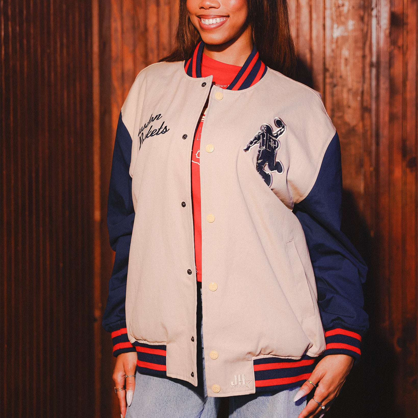 Unisex Houston Rockets JH Design Summit Collection Washed Jacket