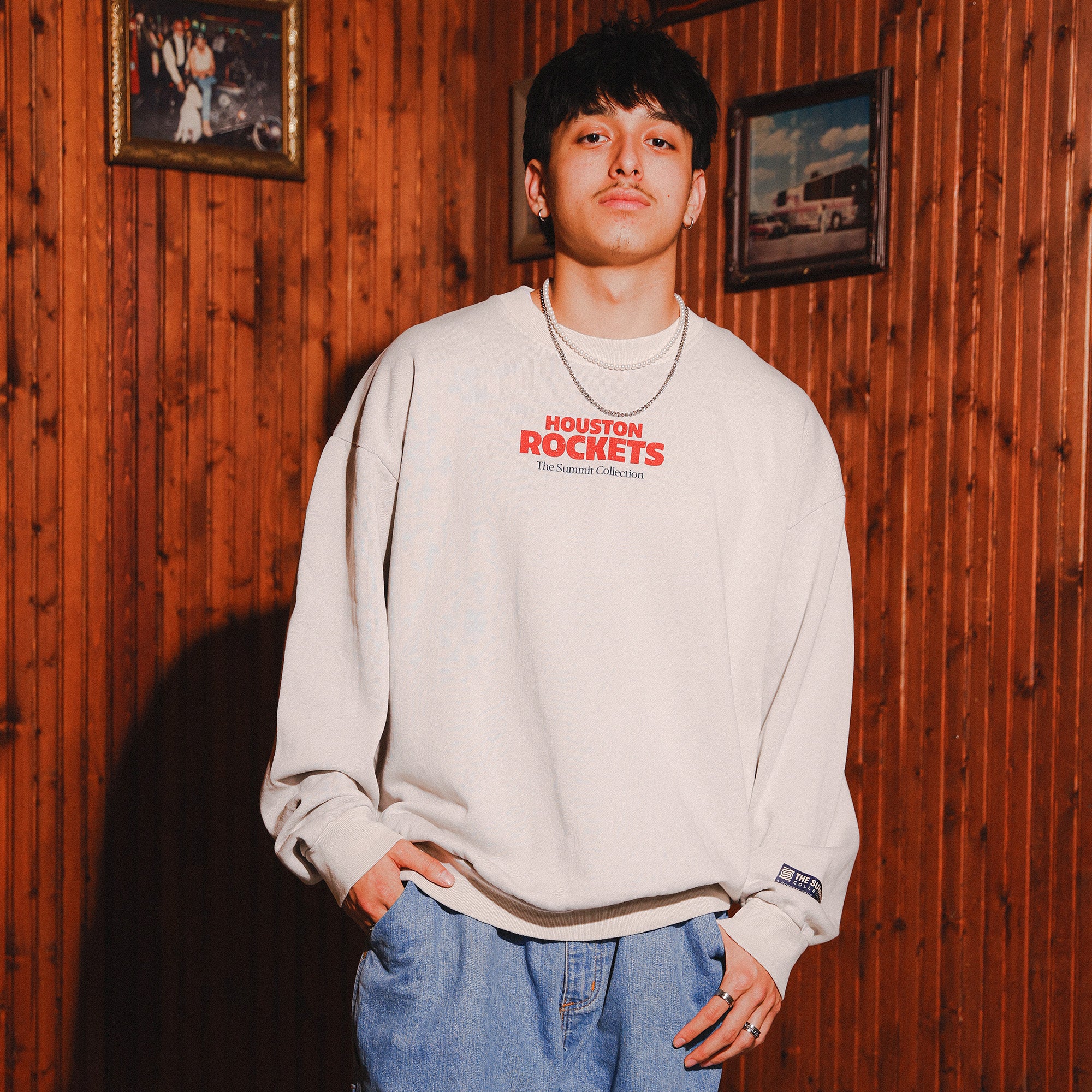 Unisex Houston Rockets Summit Collection Crewneck Sweatshirt
