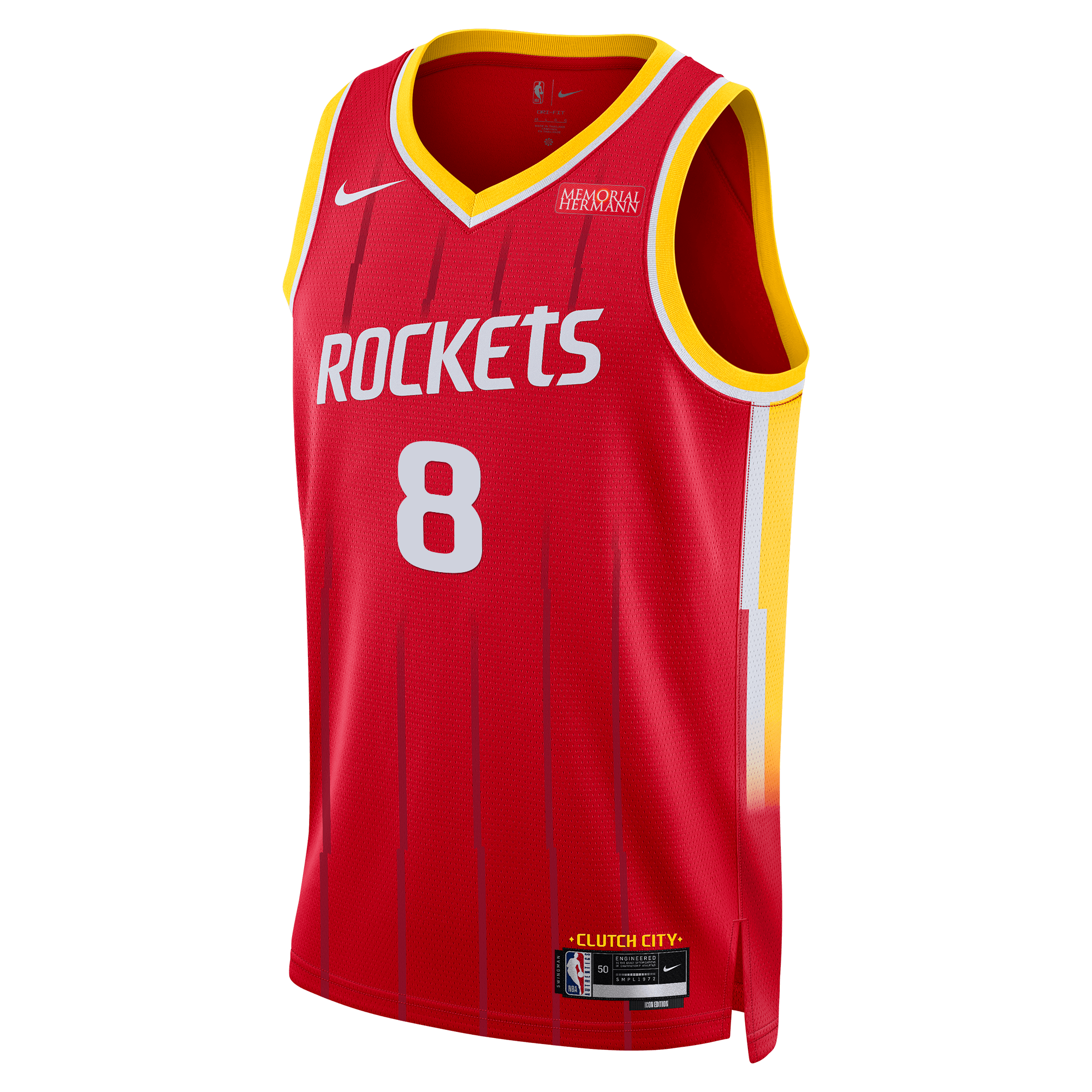 Men's Houston Rockets Jae'Sean Nike Icon Swingman Jersey