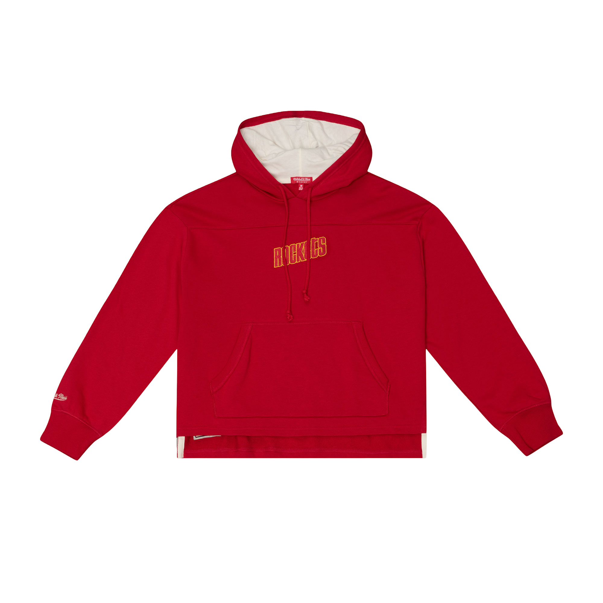 Women's Houston Rockets Mitchell & Ness HWC Retro Roots French Terry Cropped Hoodie
