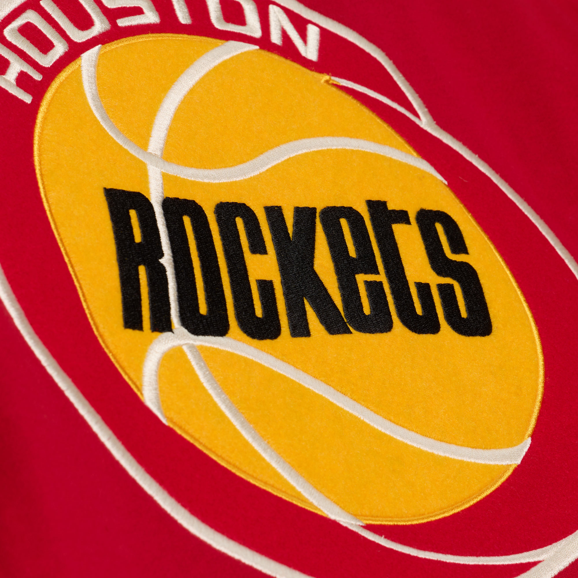 Women's Houston Rockets Mitchell & Ness HWC Retro Roots French Terry Cropped Hoodie-3