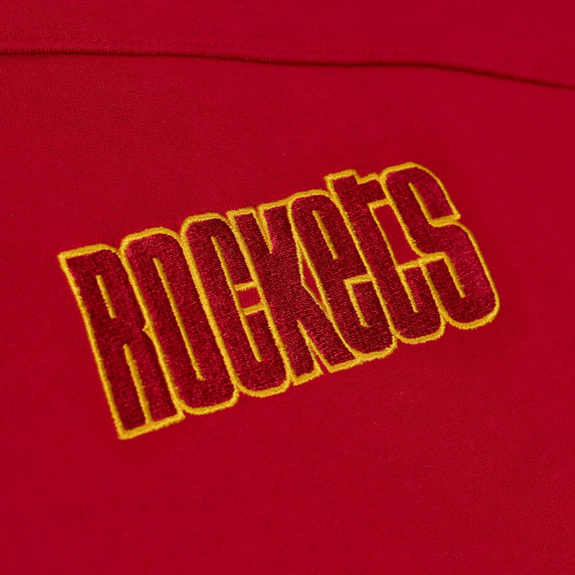 Women's Houston Rockets Mitchell & Ness HWC Retro Roots French Terry Cropped Hoodie-4