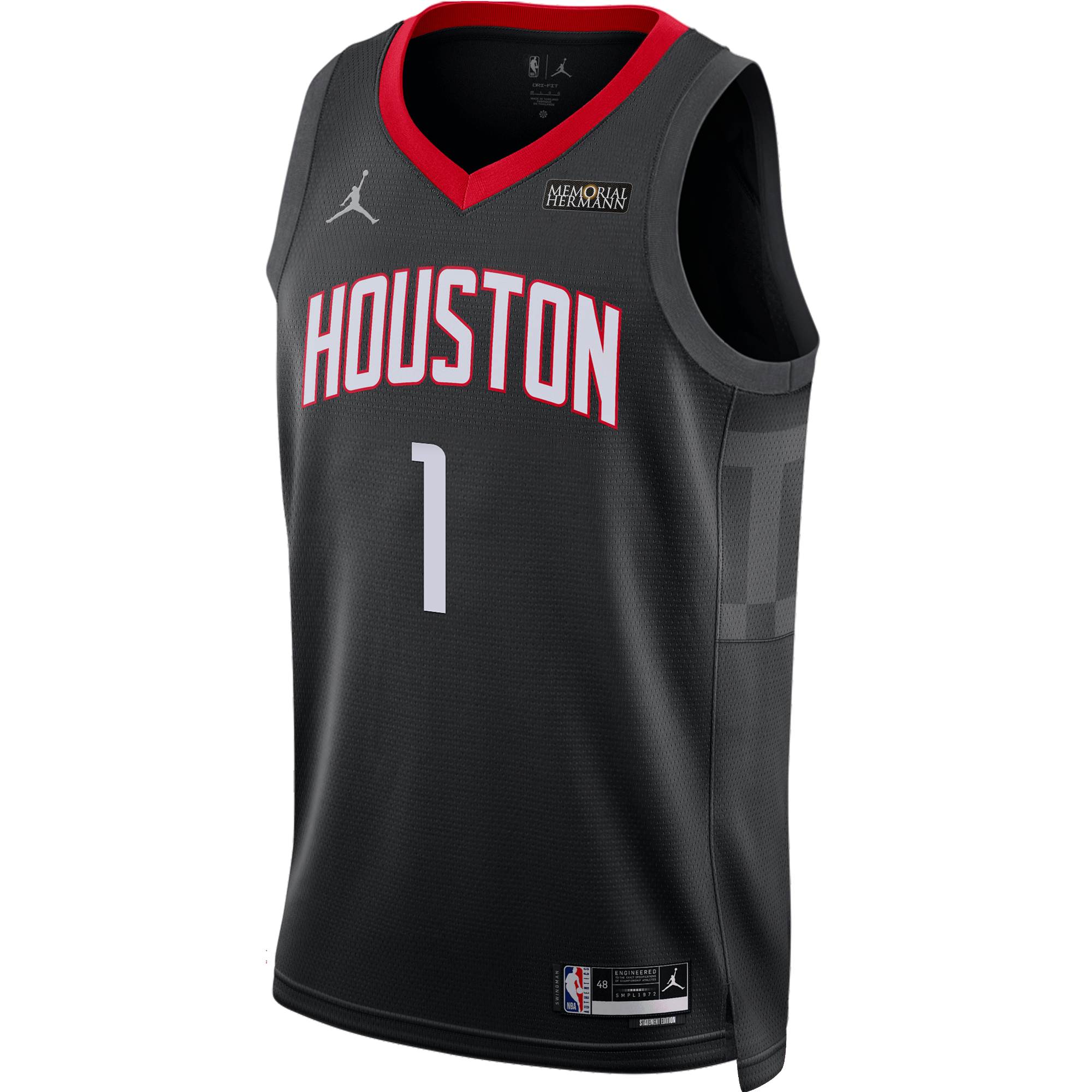 Men's Houston Rockets Jordan Brand Amen Thompson Statement Edition Swingman Jersey