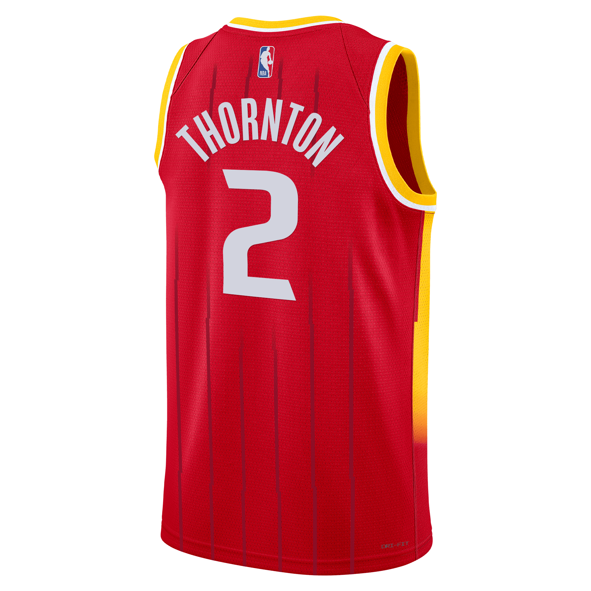 Men's Houston Rockets Bruce Thornton Nike Icon Swingman Jersey-2