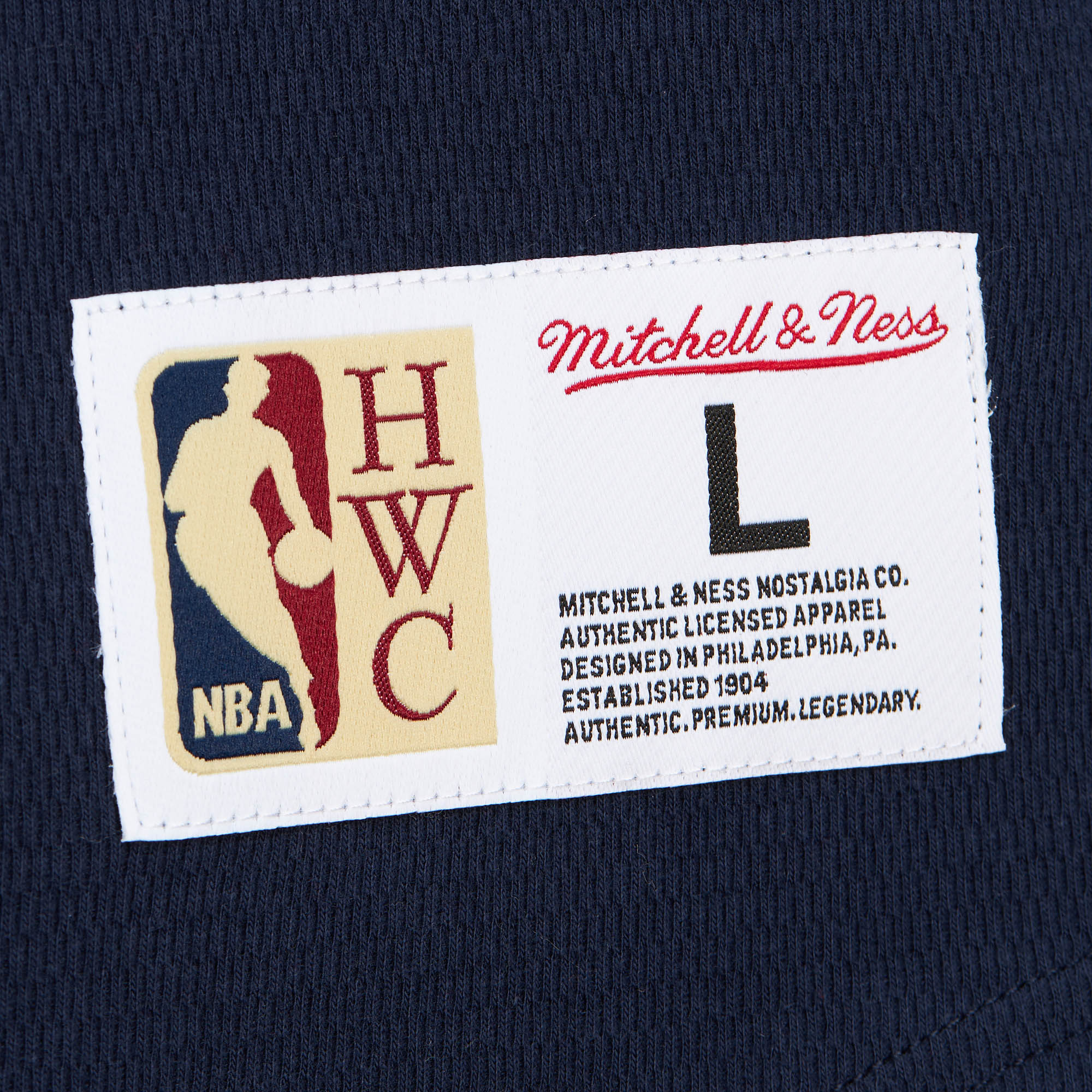 Men's Houston Rockets Mitchell & Ness HWC Thermal Henley Long-Sleeve