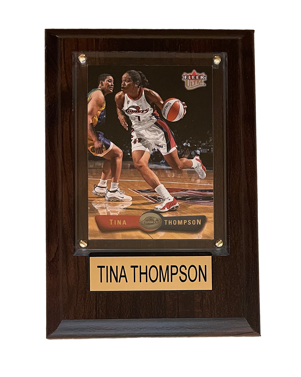 Houston Comets Tina Thompson 4x6 Plaque