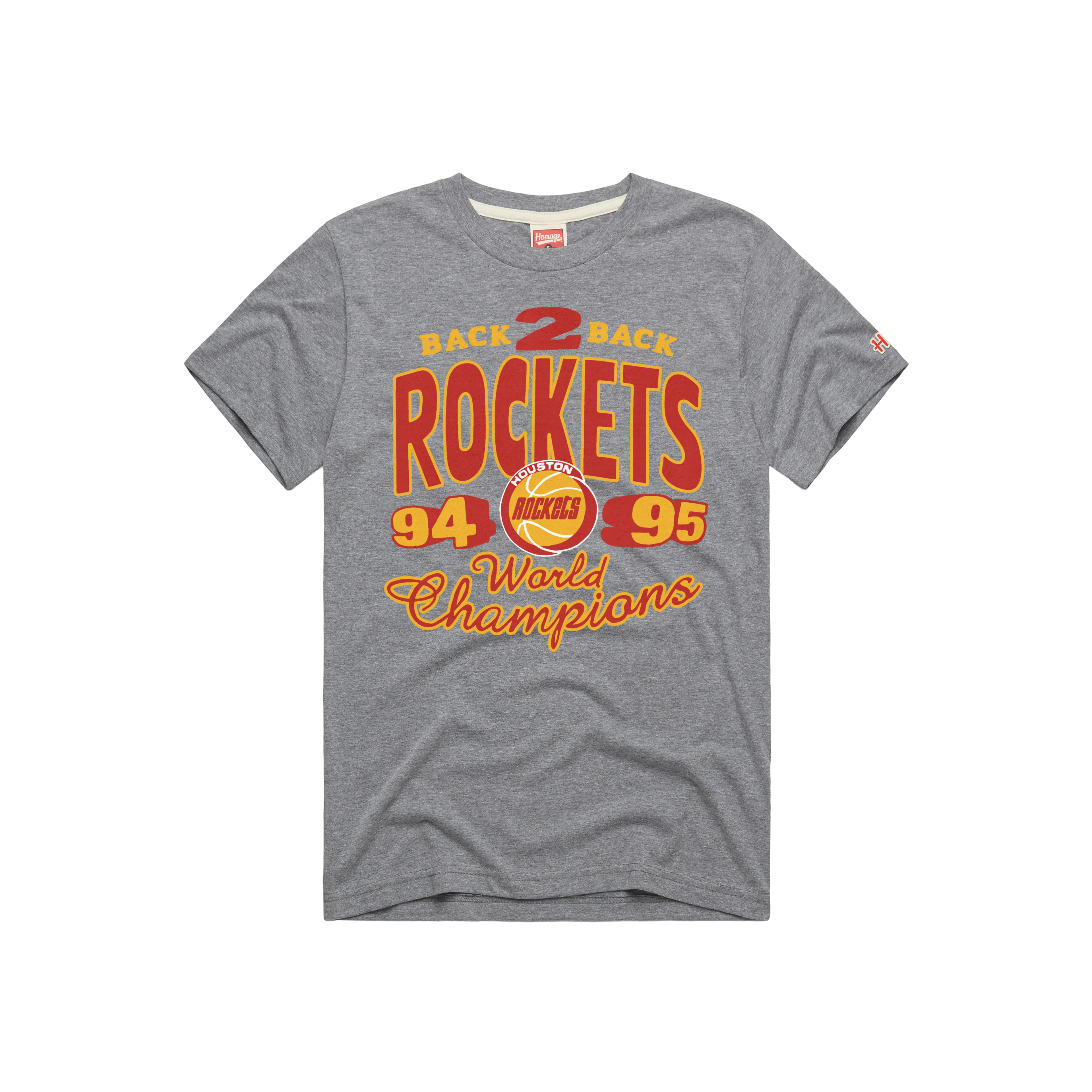 Men s Houston Rockets Homage HWC Back2Back T Shirt