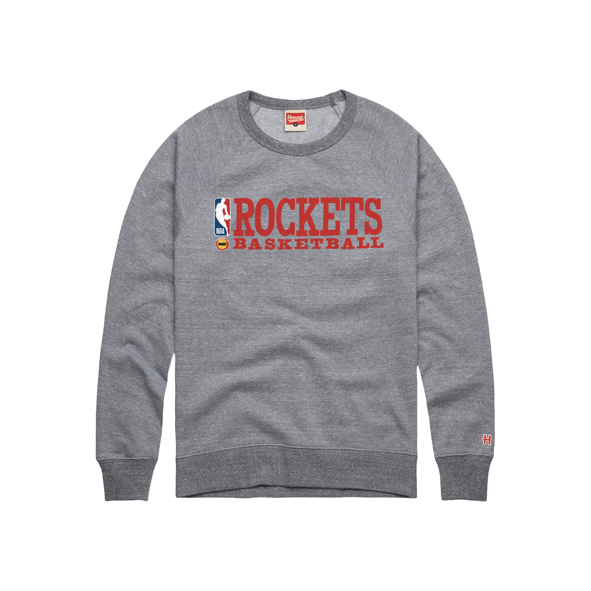 Men s Houston Rockets Homage HWC Classic Practice Crewneck Sweatshirt