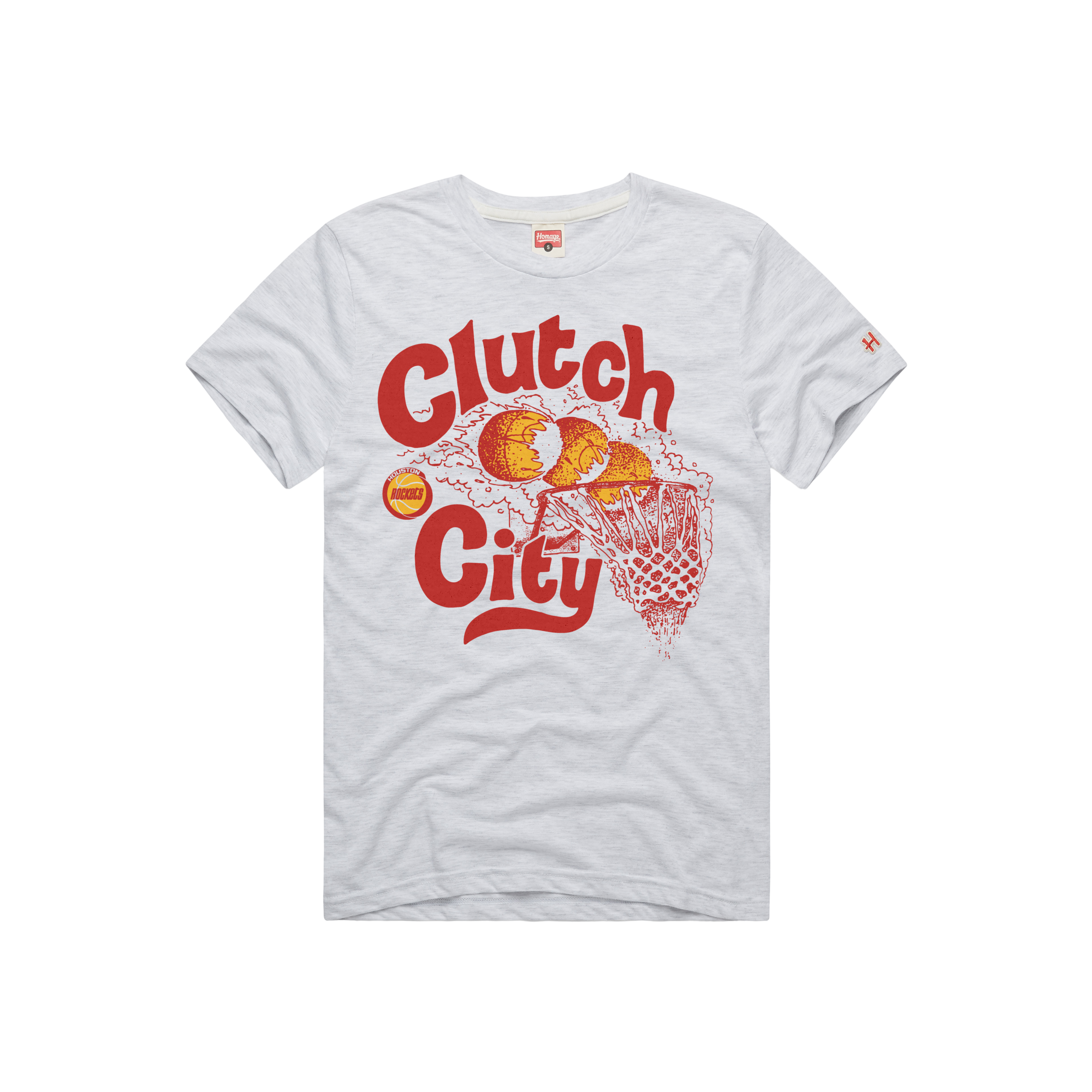 Men's Houston Rockets Homage HWC Clutch City Swish T-Shirt