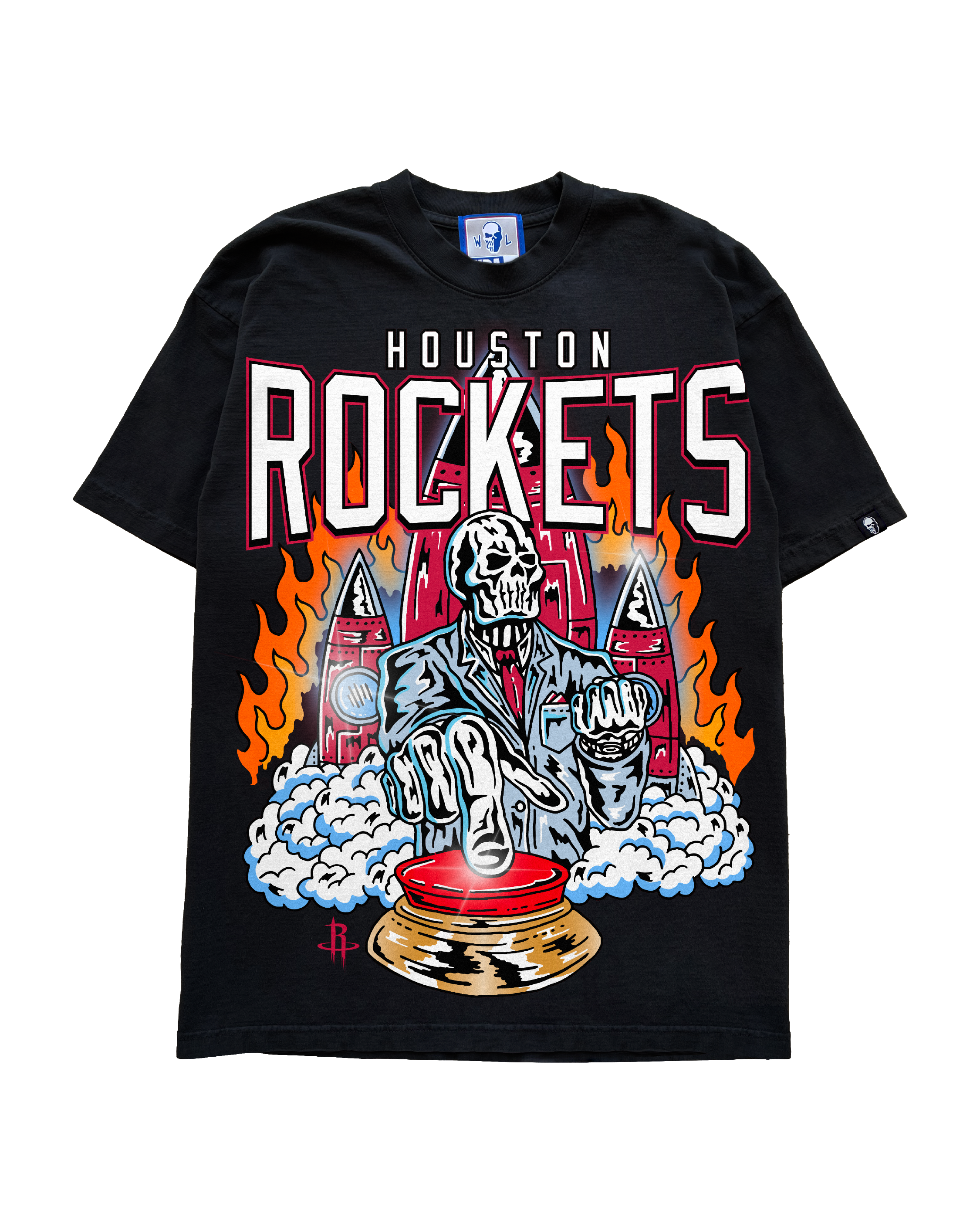 Men's Houston Rockets x Warren Lotas 2024-25 Black T-Shirt