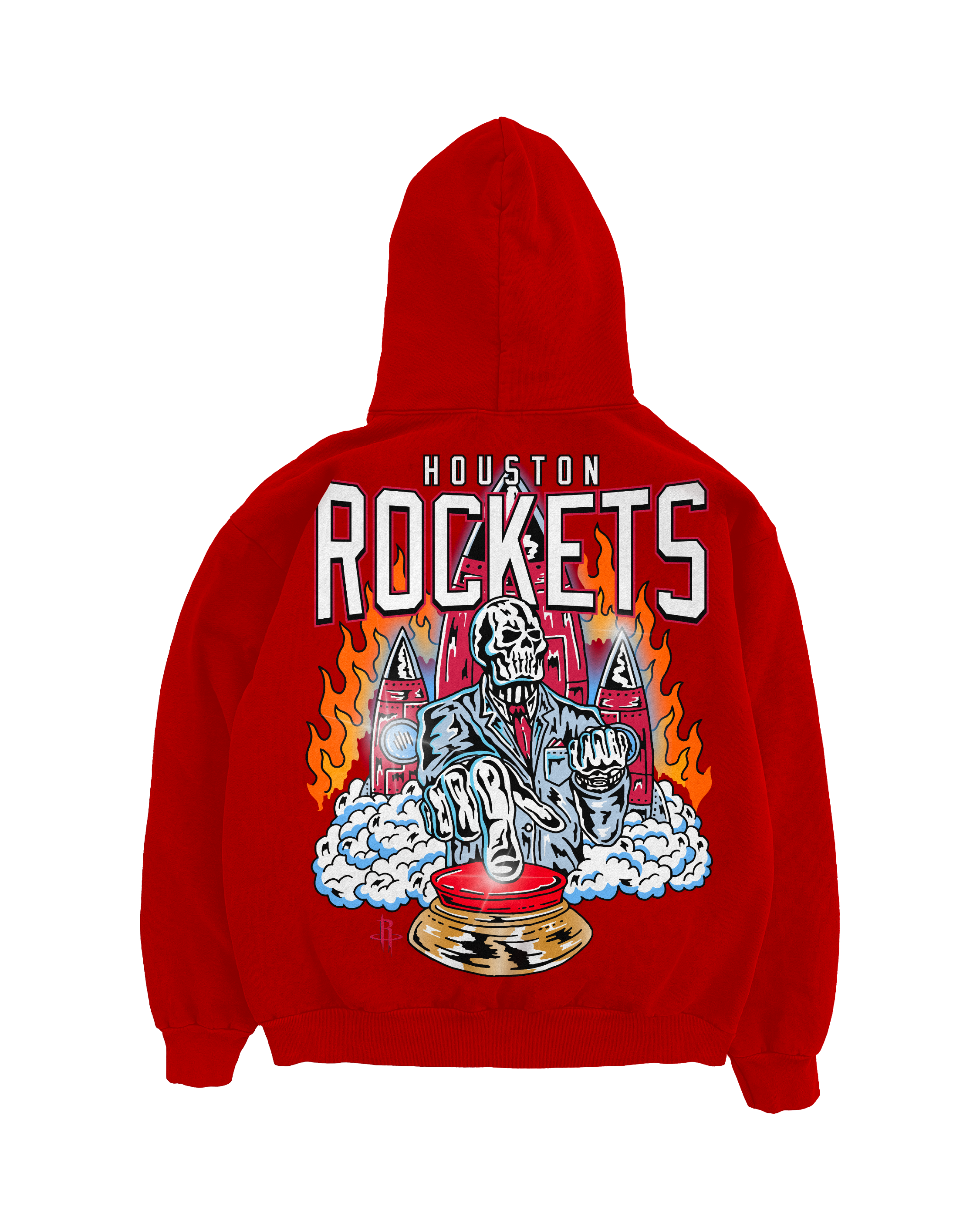 Men's Houston Rockets x Warren Lotas 2024-25 Red Hoodie