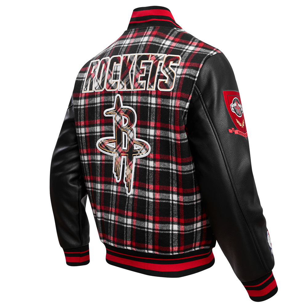 Men's Houston Rockets Pro Standard Plaid Varsity Jacket