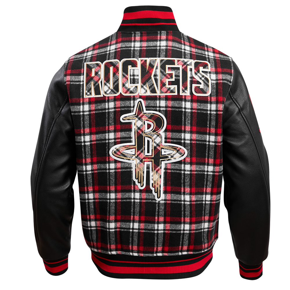 Men's Houston Rockets Pro Standard Plaid Varsity Jacket