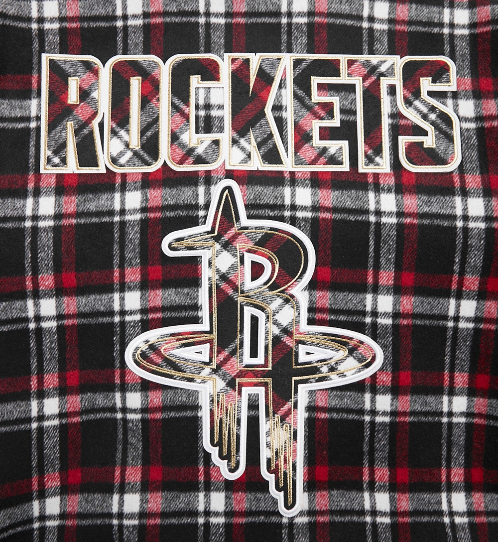 Men's Houston Rockets Pro Standard Plaid Varsity Jacket