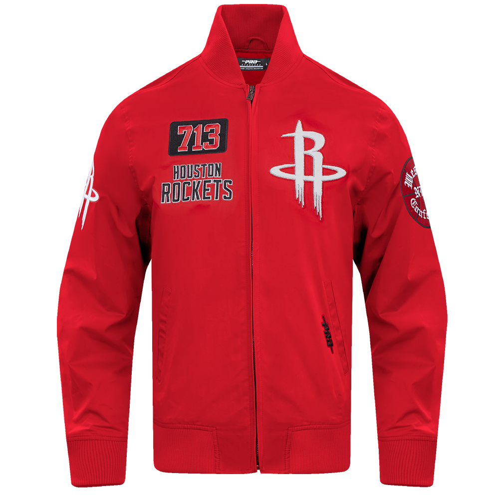 Men's Houston Rockets Pro Standard 713 Edition Rib Twill Jacket