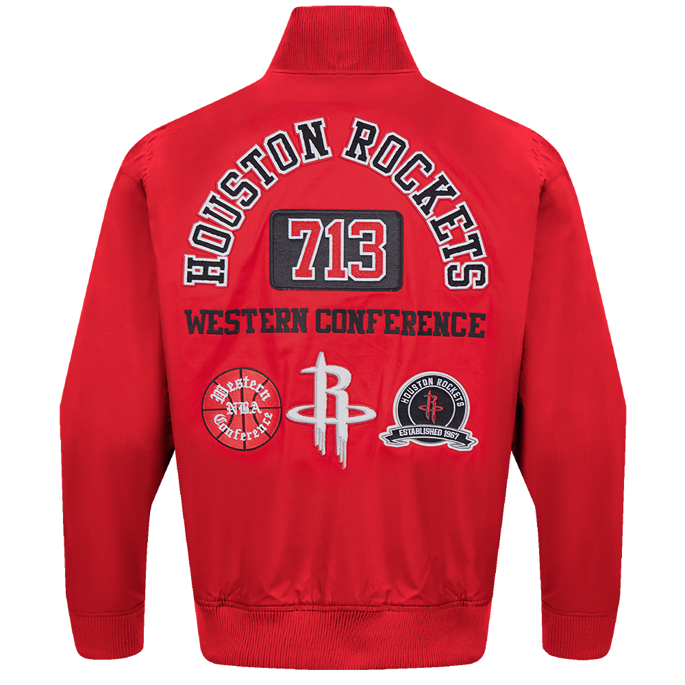 Men's Houston Rockets Pro Standard 713 Edition Rib Twill Jacket