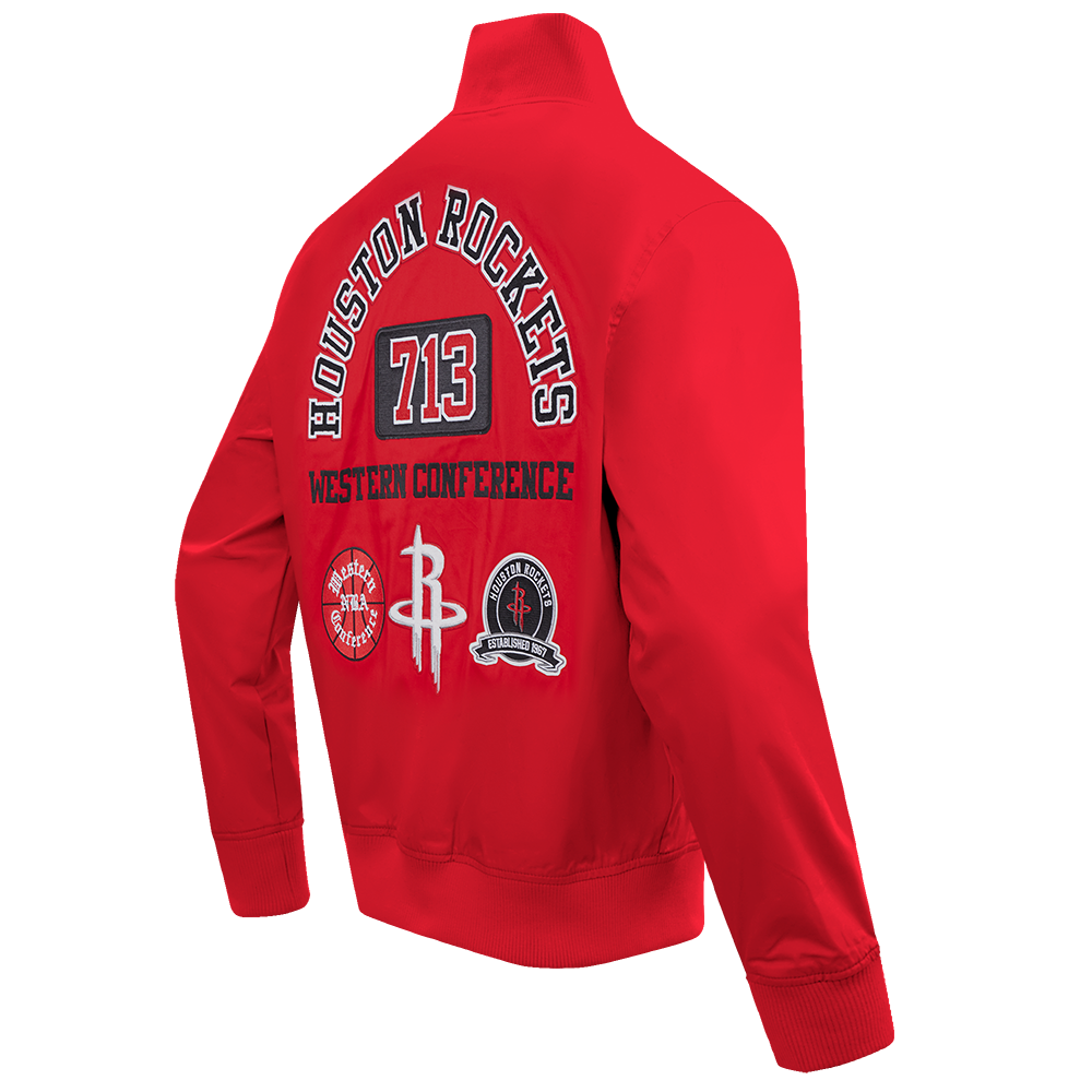 Men's Houston Rockets Pro Standard 713 Edition Rib Twill Jacket