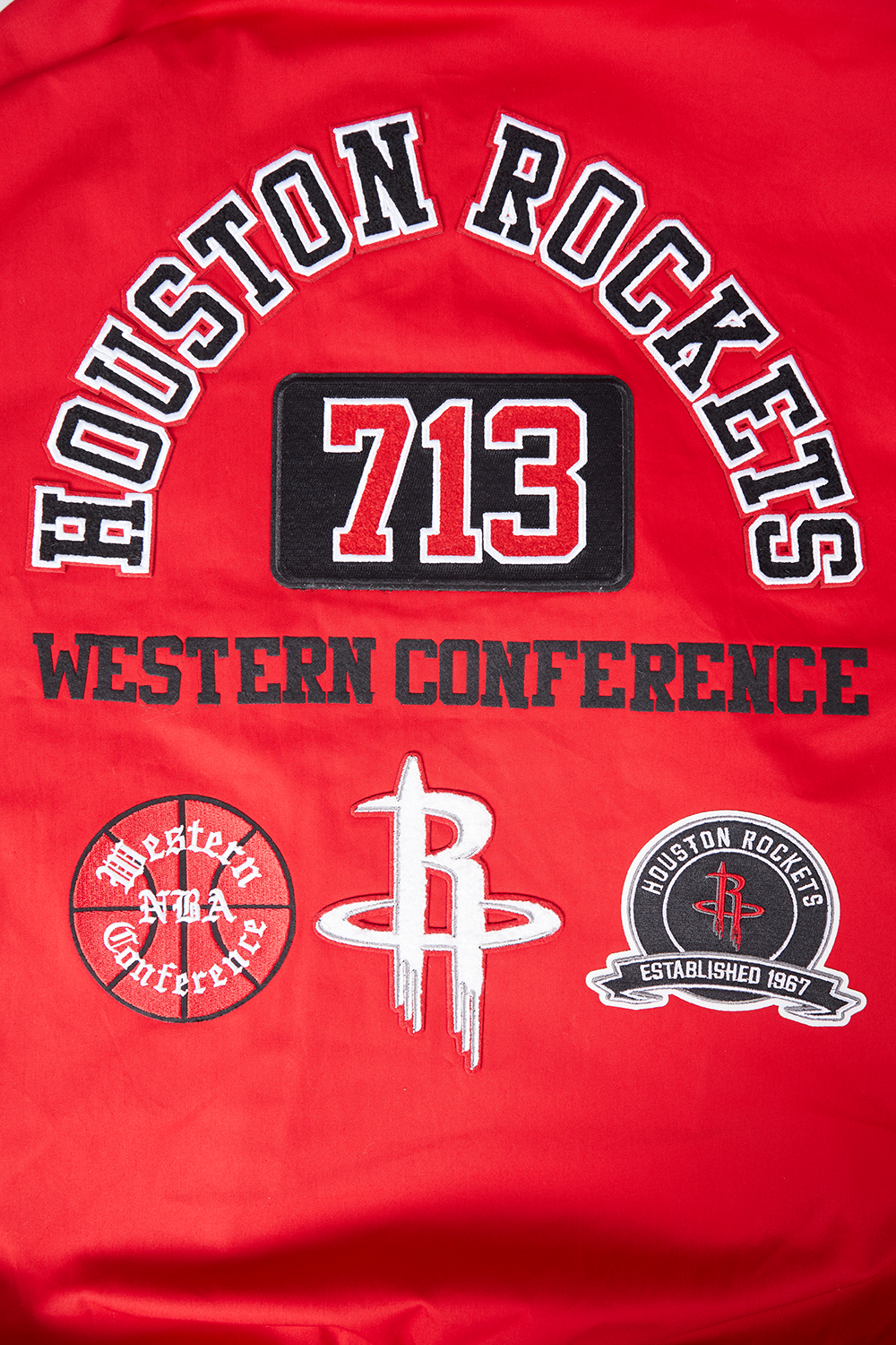 Men's Houston Rockets Pro Standard 713 Edition Rib Twill Jacket