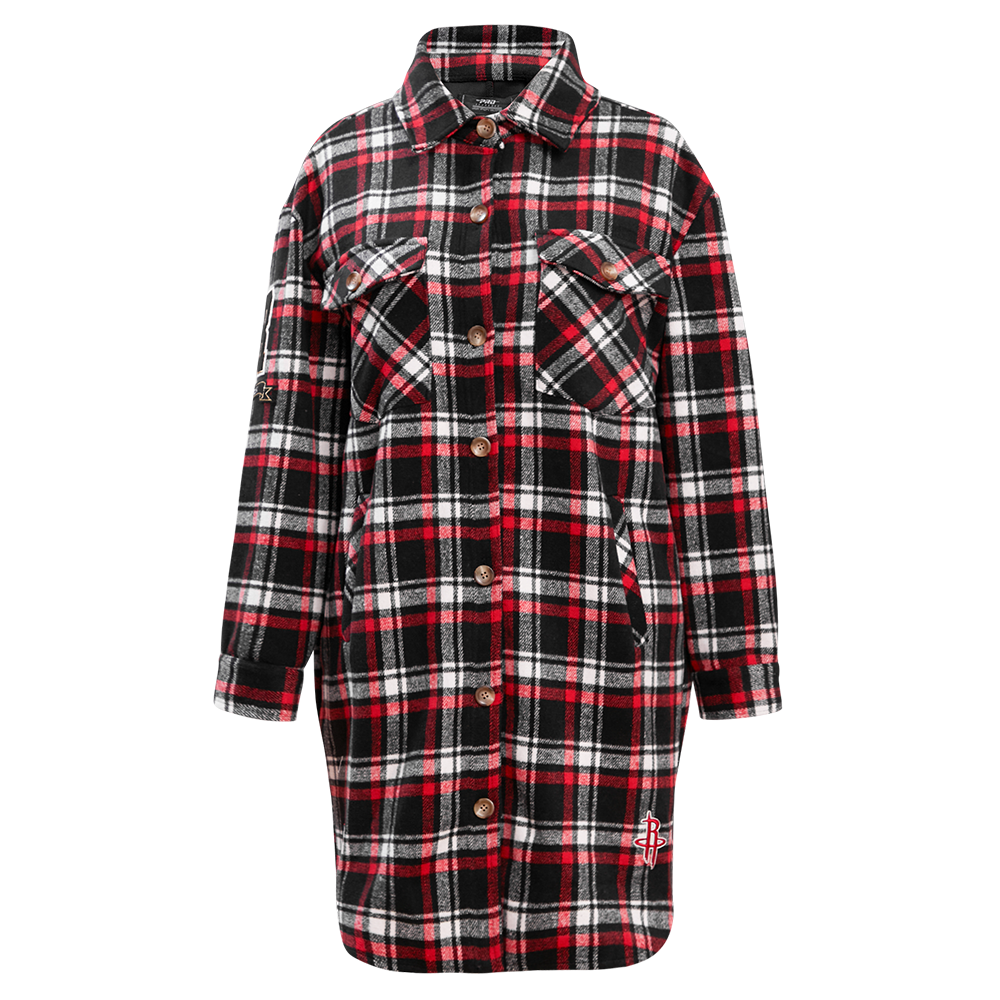 Women's Houston Rockets Pro Standard Plaid Button-Up Jacket