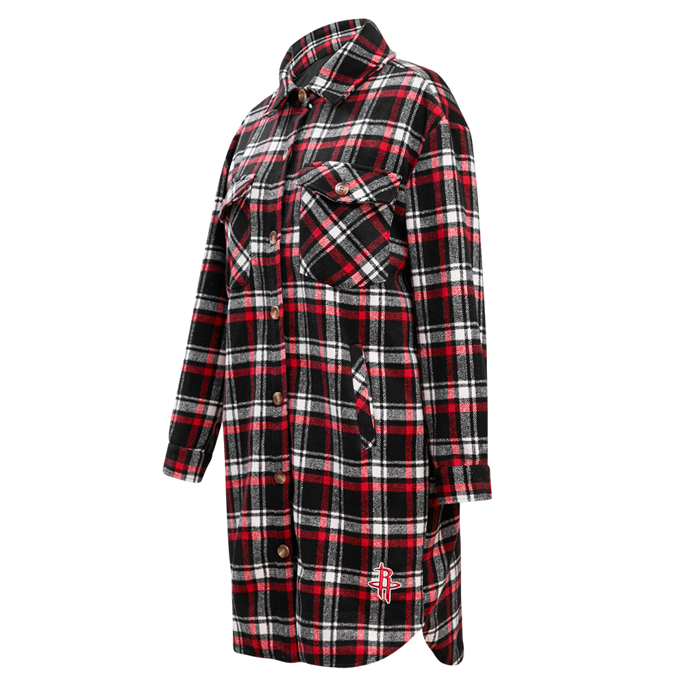 Women's Houston Rockets Pro Standard Plaid Button-Up Jacket