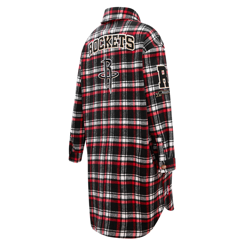 Women's Houston Rockets Pro Standard Plaid Button-Up Jacket