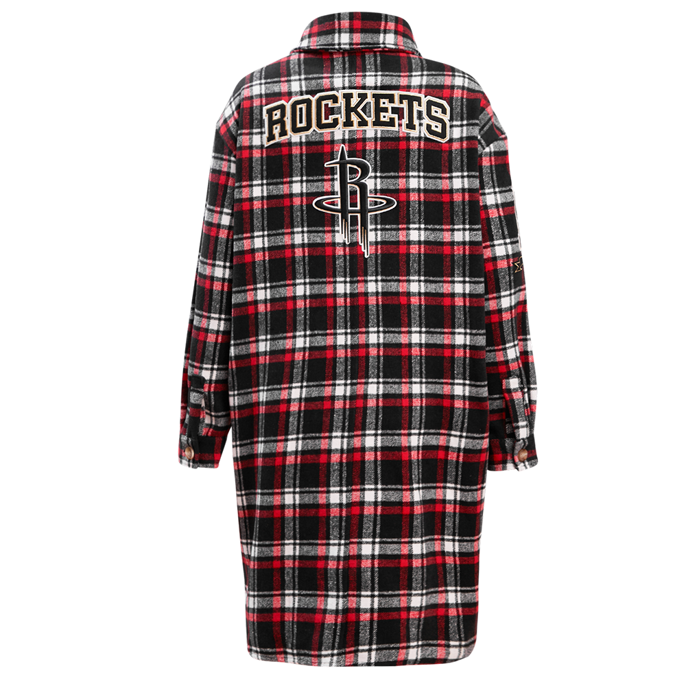 Women's Houston Rockets Pro Standard Plaid Button-Up Jacket