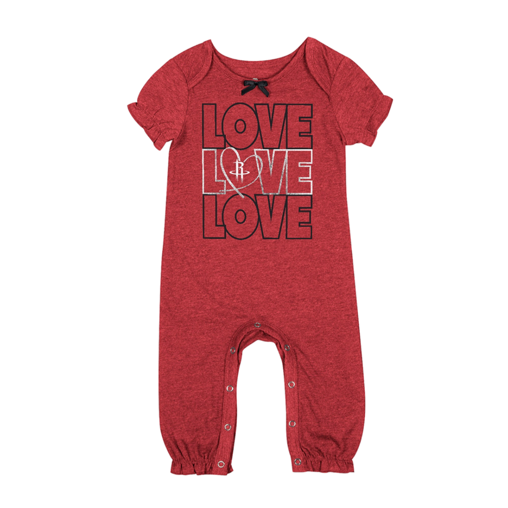 Infant Houston Rockets Colosseum Rockstar Ruff Romper Onesie